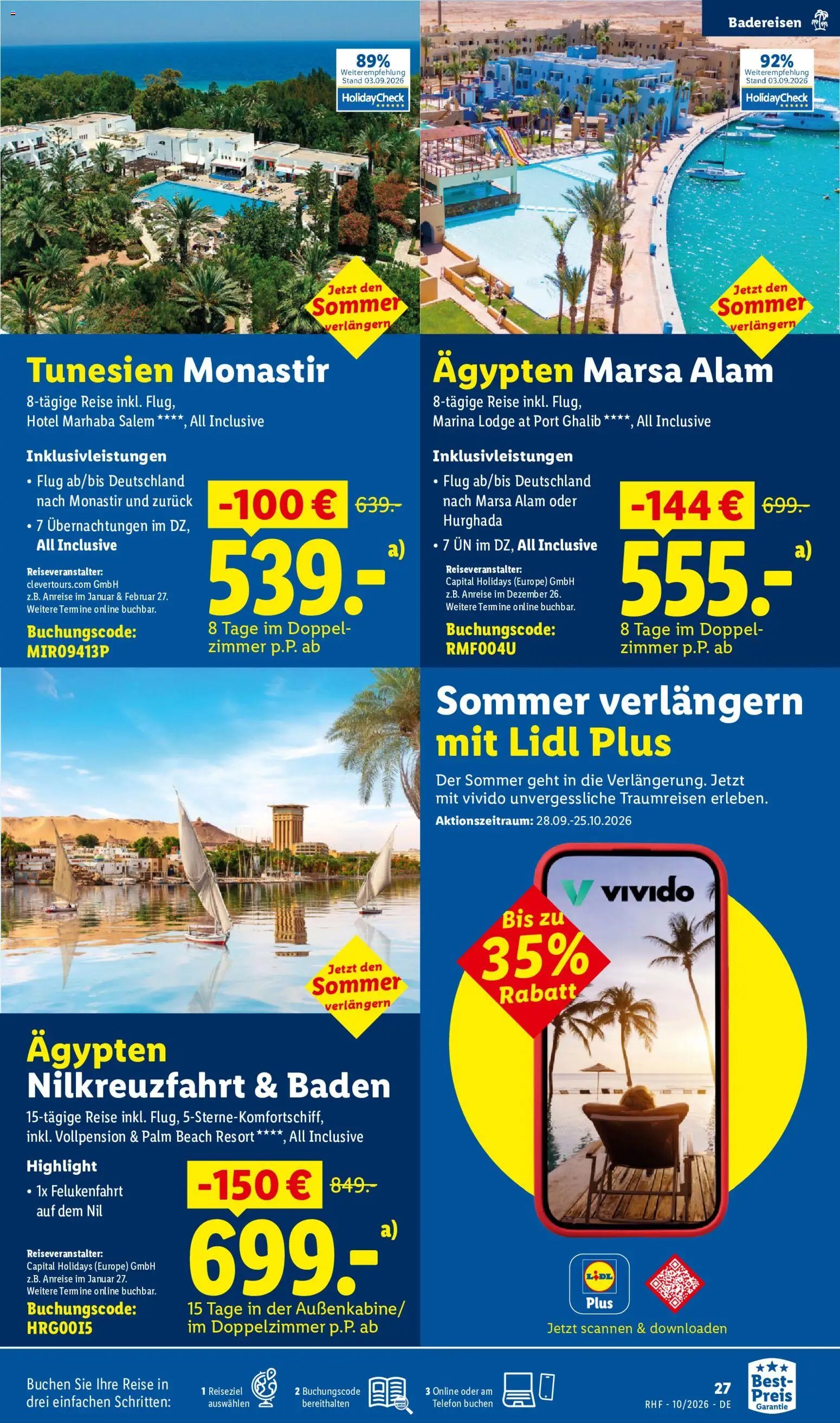 Lidl Reisen Prospekt