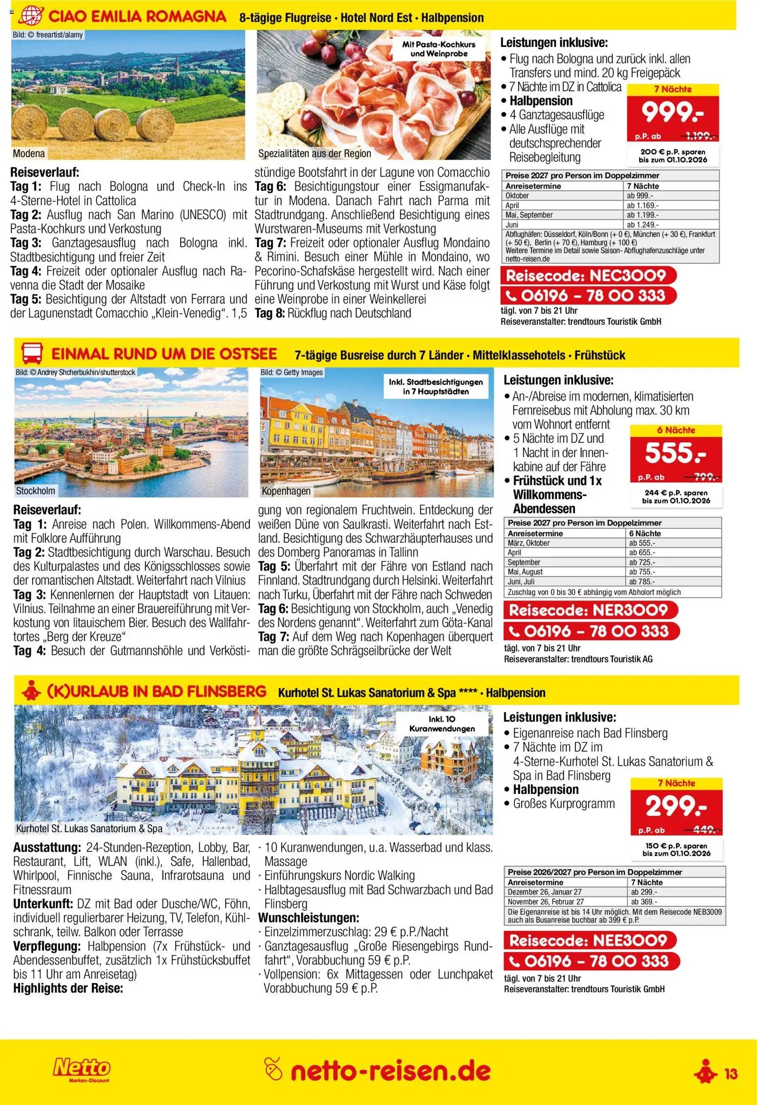 Netto Reisen Prospekt