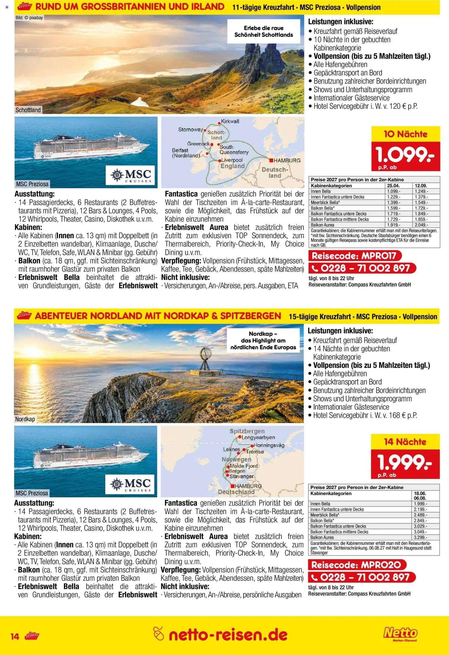 Netto Reisen Prospekt