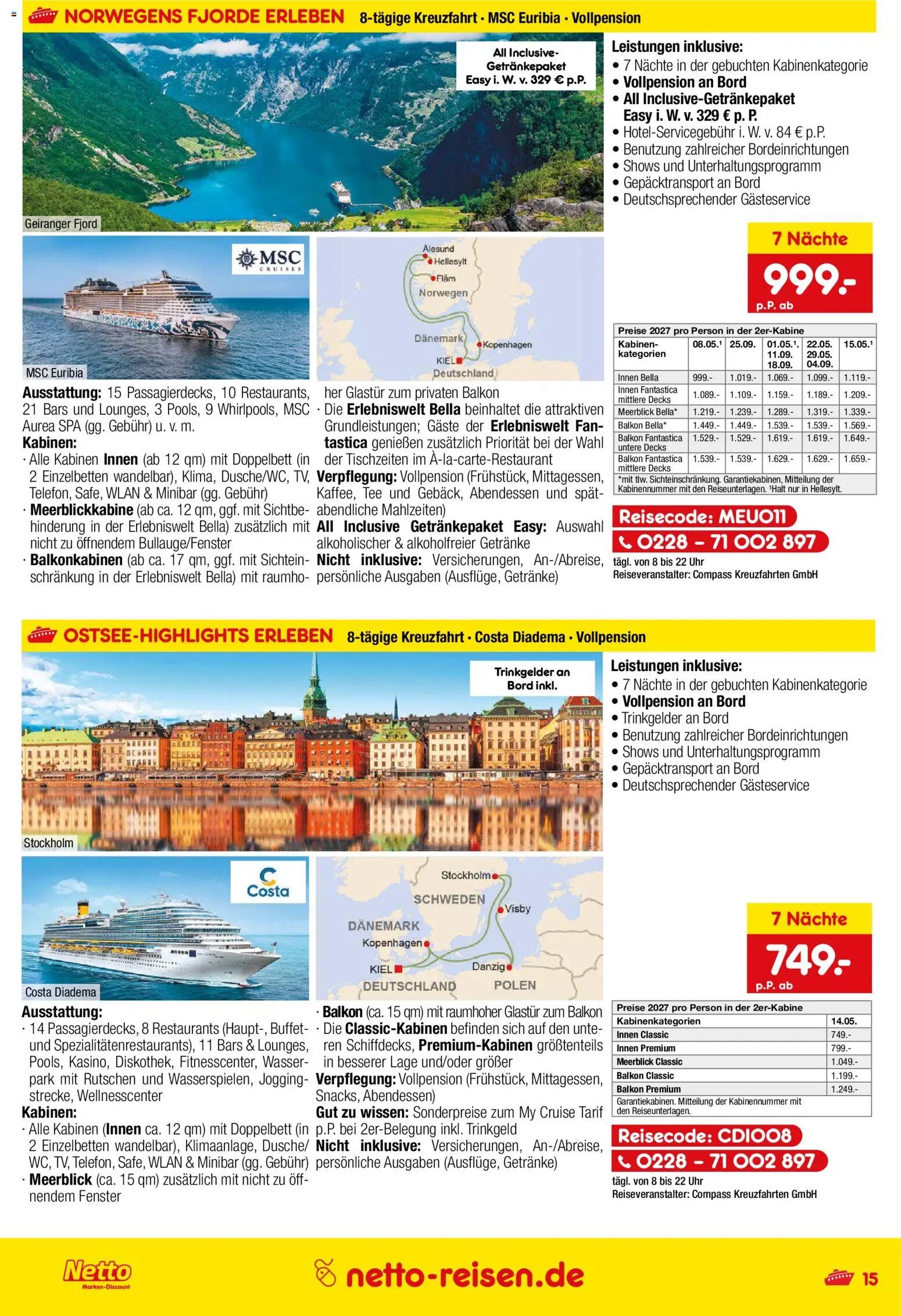 Netto Reisen Prospekt