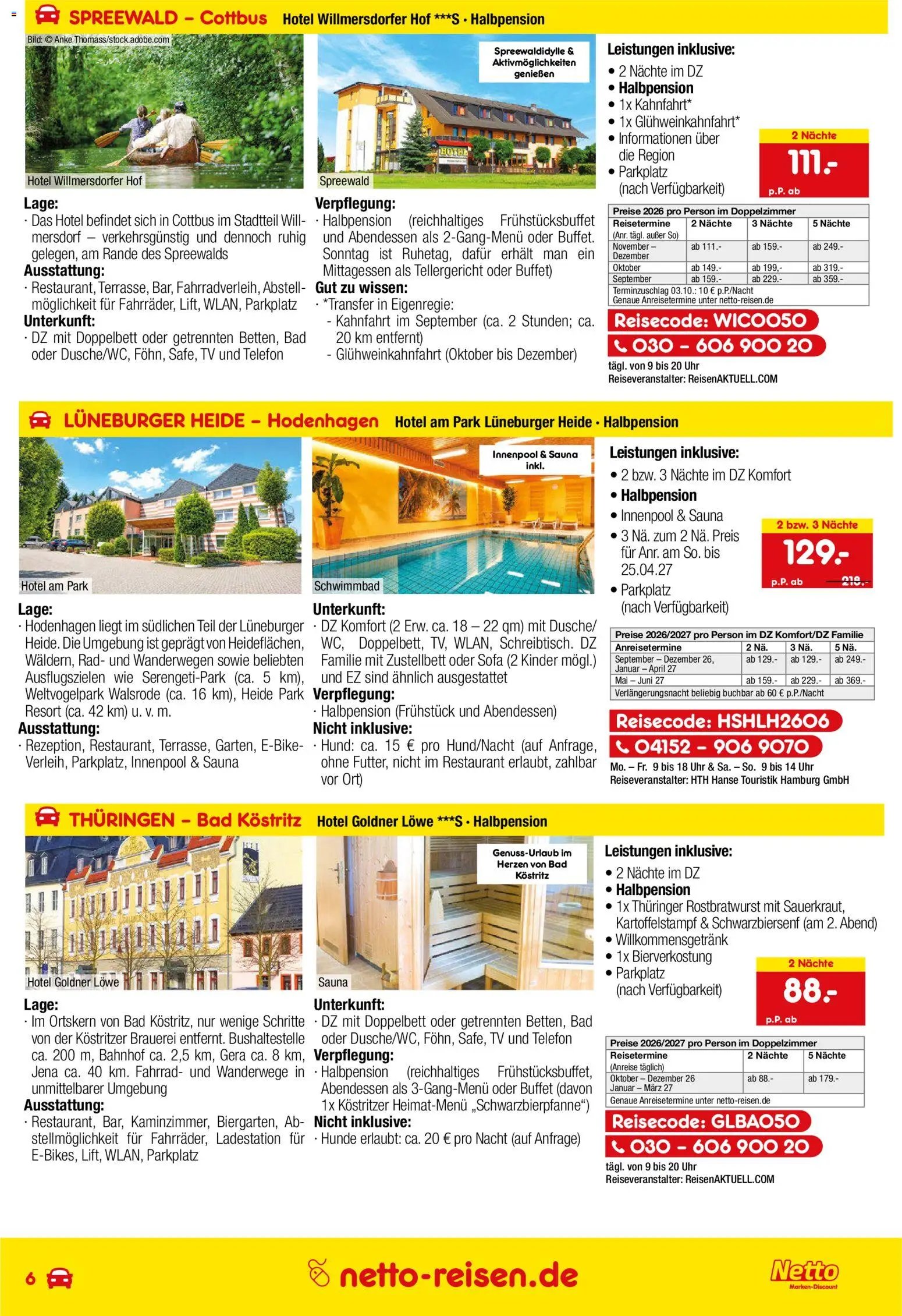 Netto Reisen Prospekt