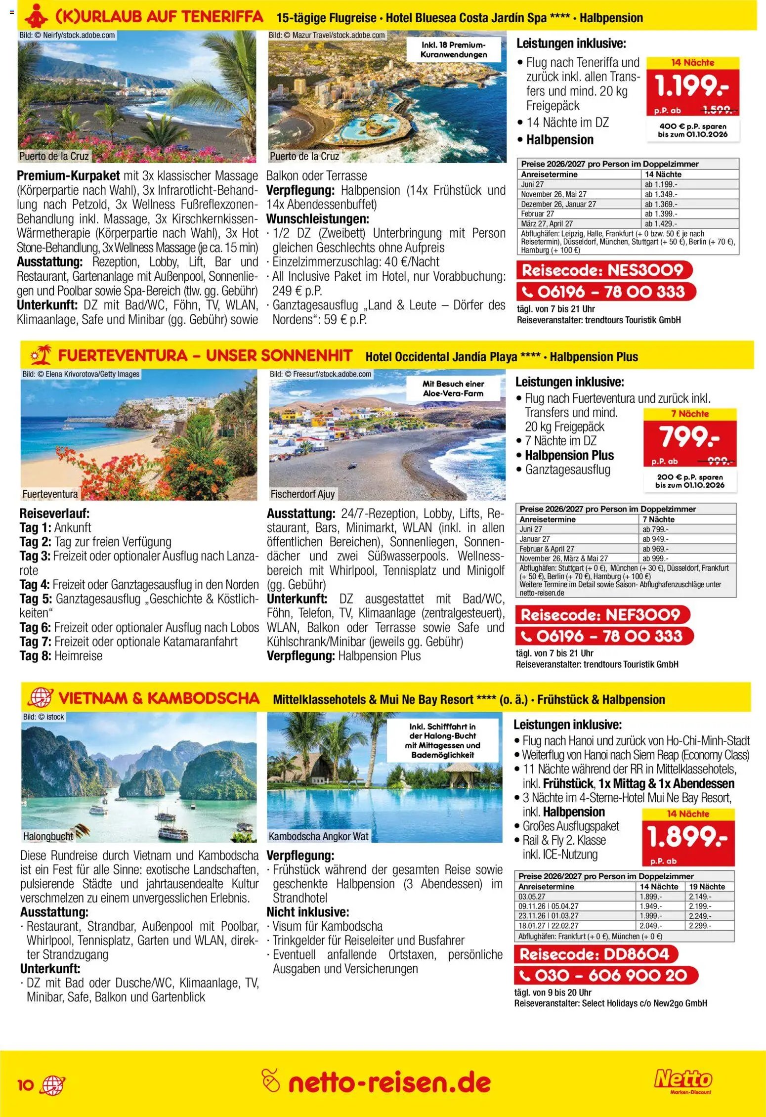 Netto Reisen Prospekt