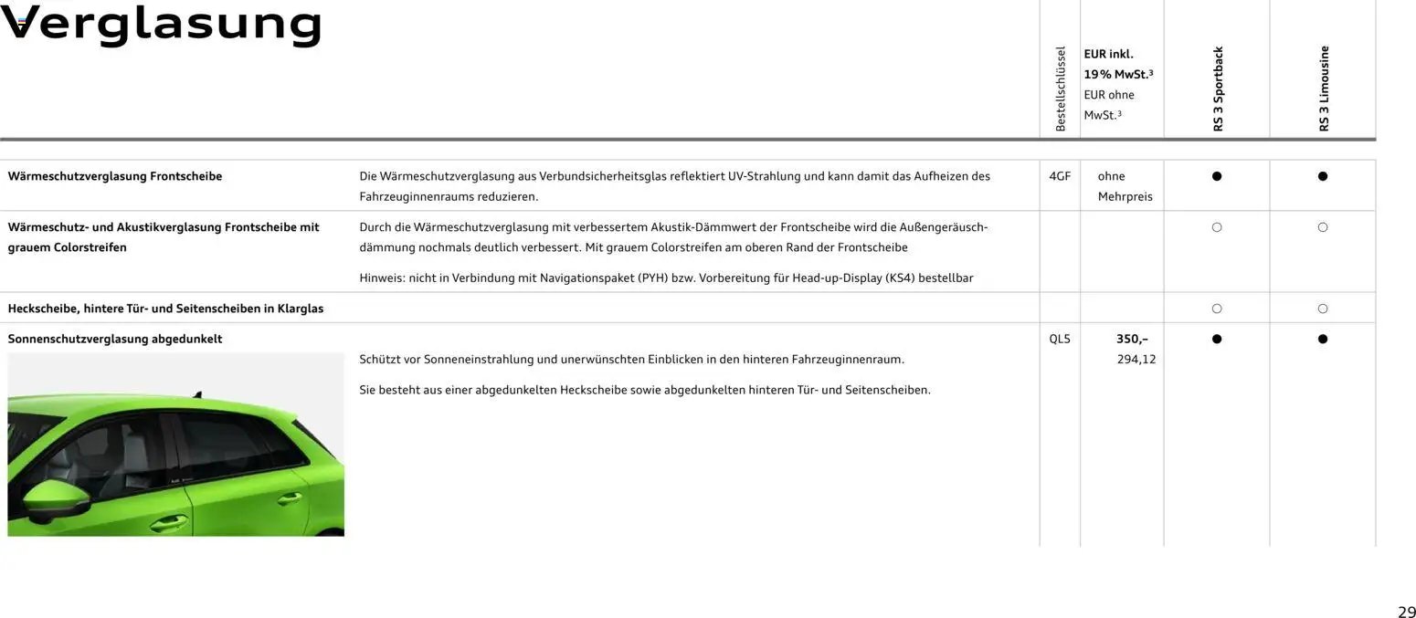 Audi RS 3 Sportback / RS 3 Limousine (2025-10-28 - 2026-10-28)