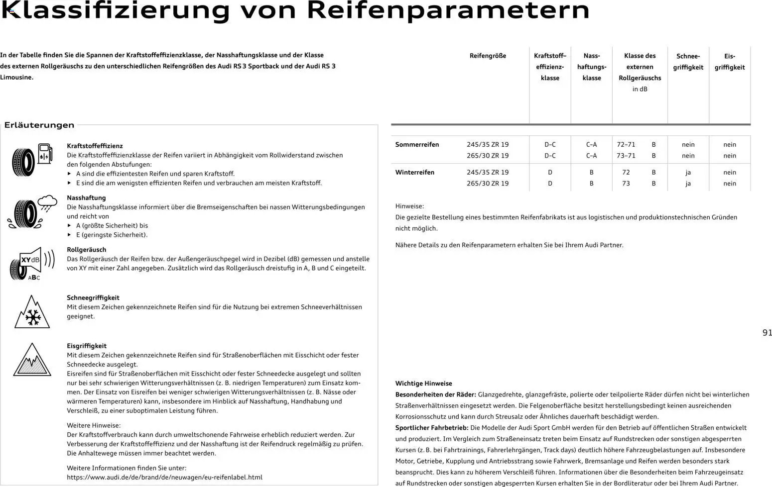 Audi RS 3 Sportback / RS 3 Limousine