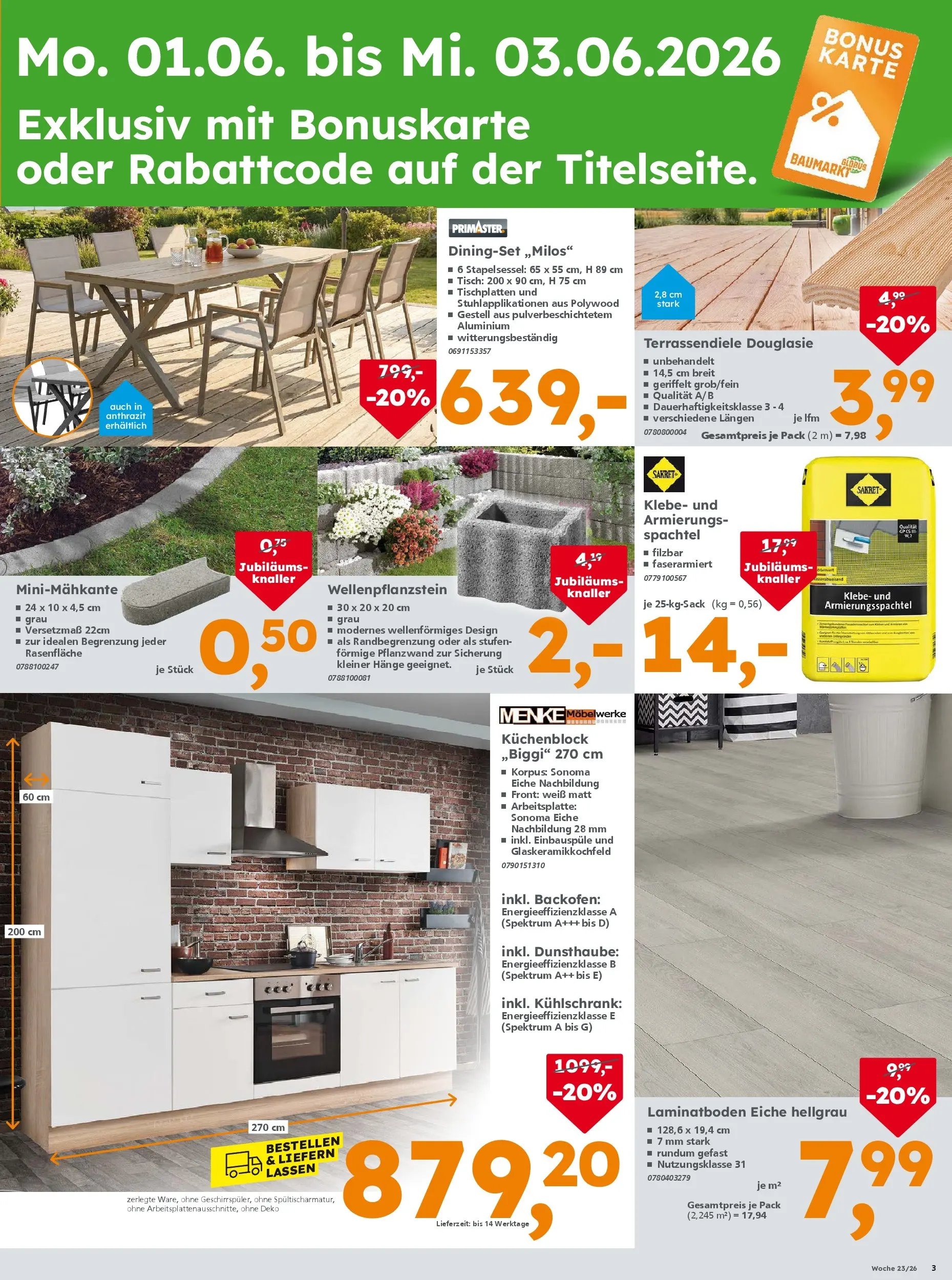 Globus Baumarkt Prospekt Plattling