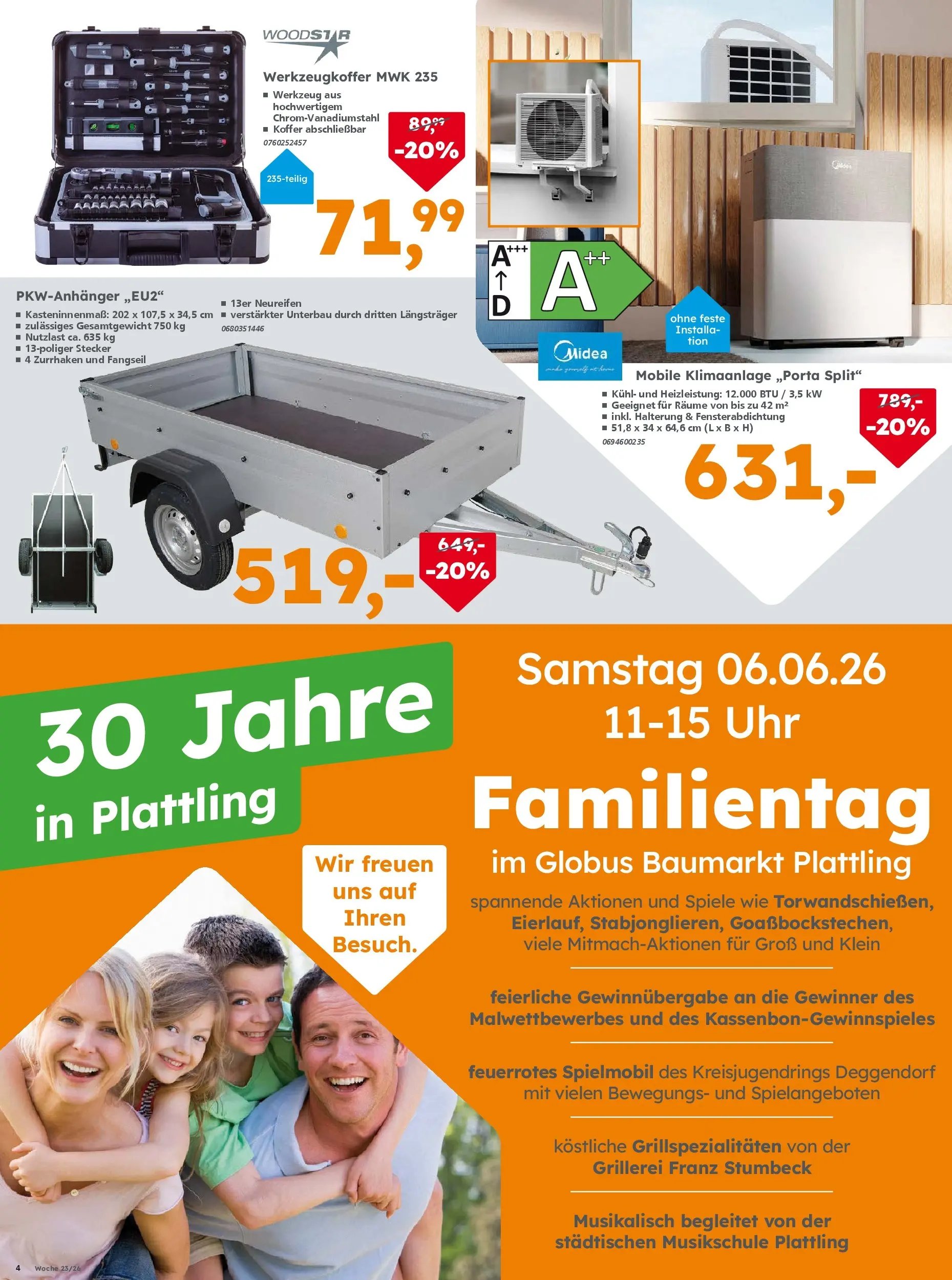 Globus Baumarkt Prospekt Plattling
