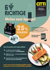 CITTI Markt 6 RICHTIGE - Weine zum Spargel