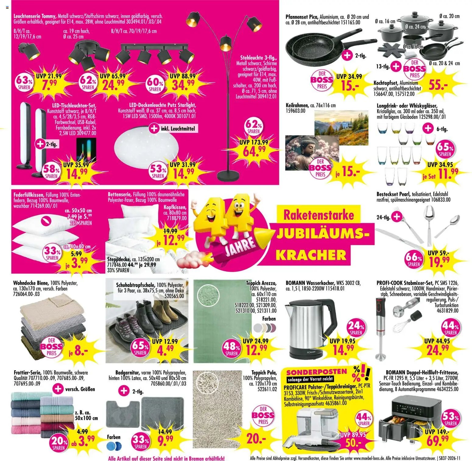 SB Möbel Boss Prospekt
