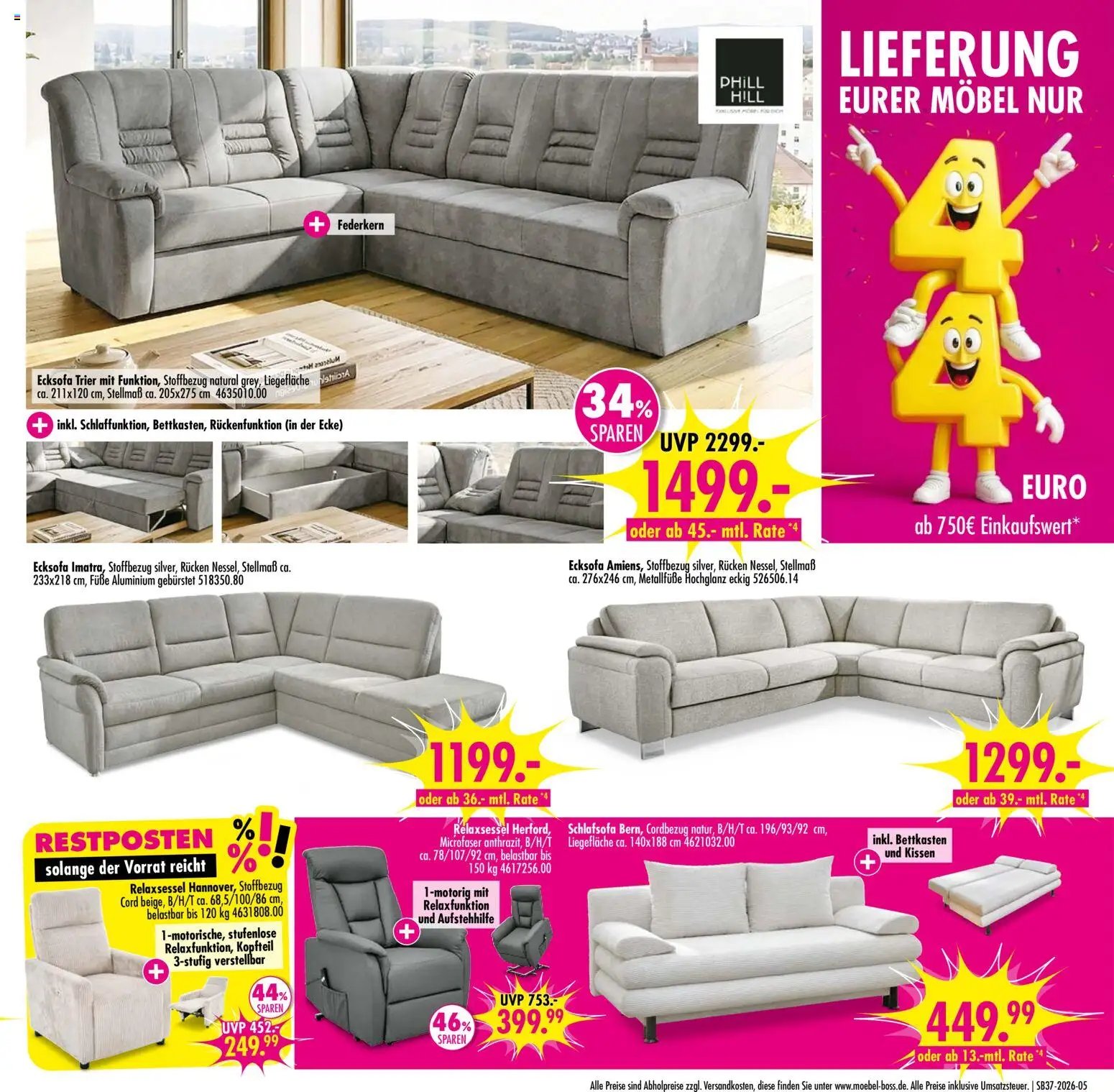SB Möbel Boss Prospekt