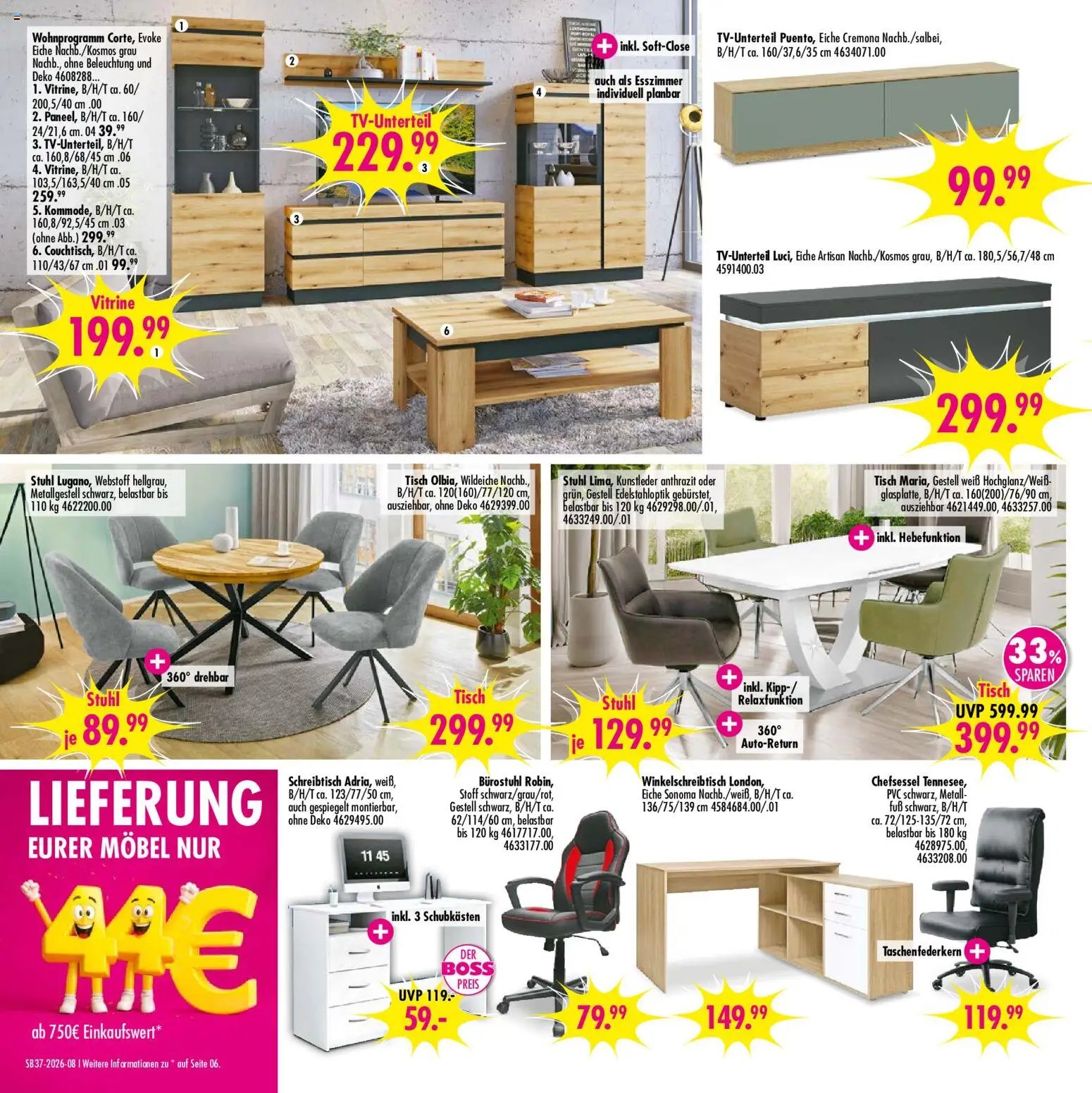 SB Möbel Boss Prospekt