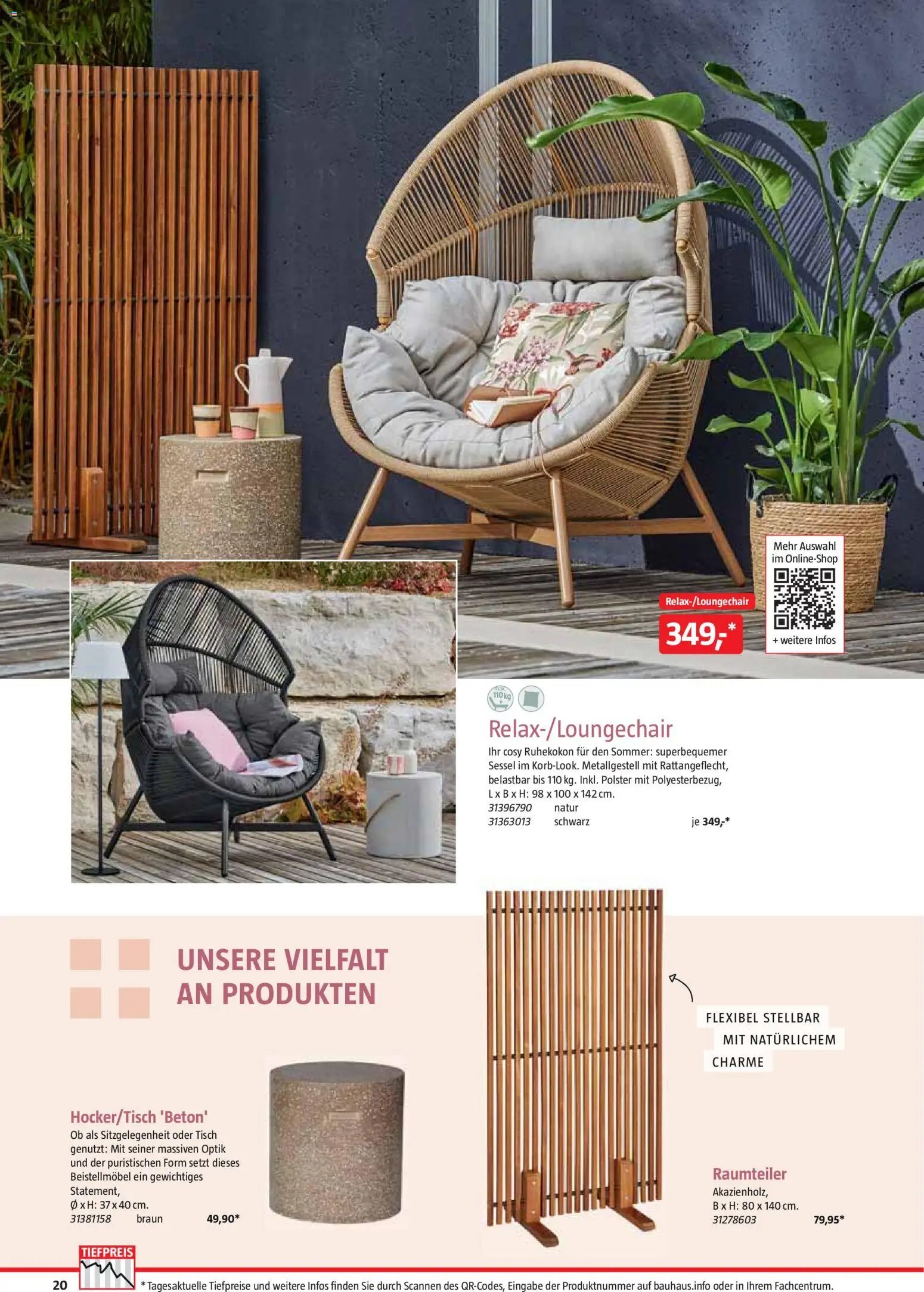 Bauhaus Freizeit im Garten