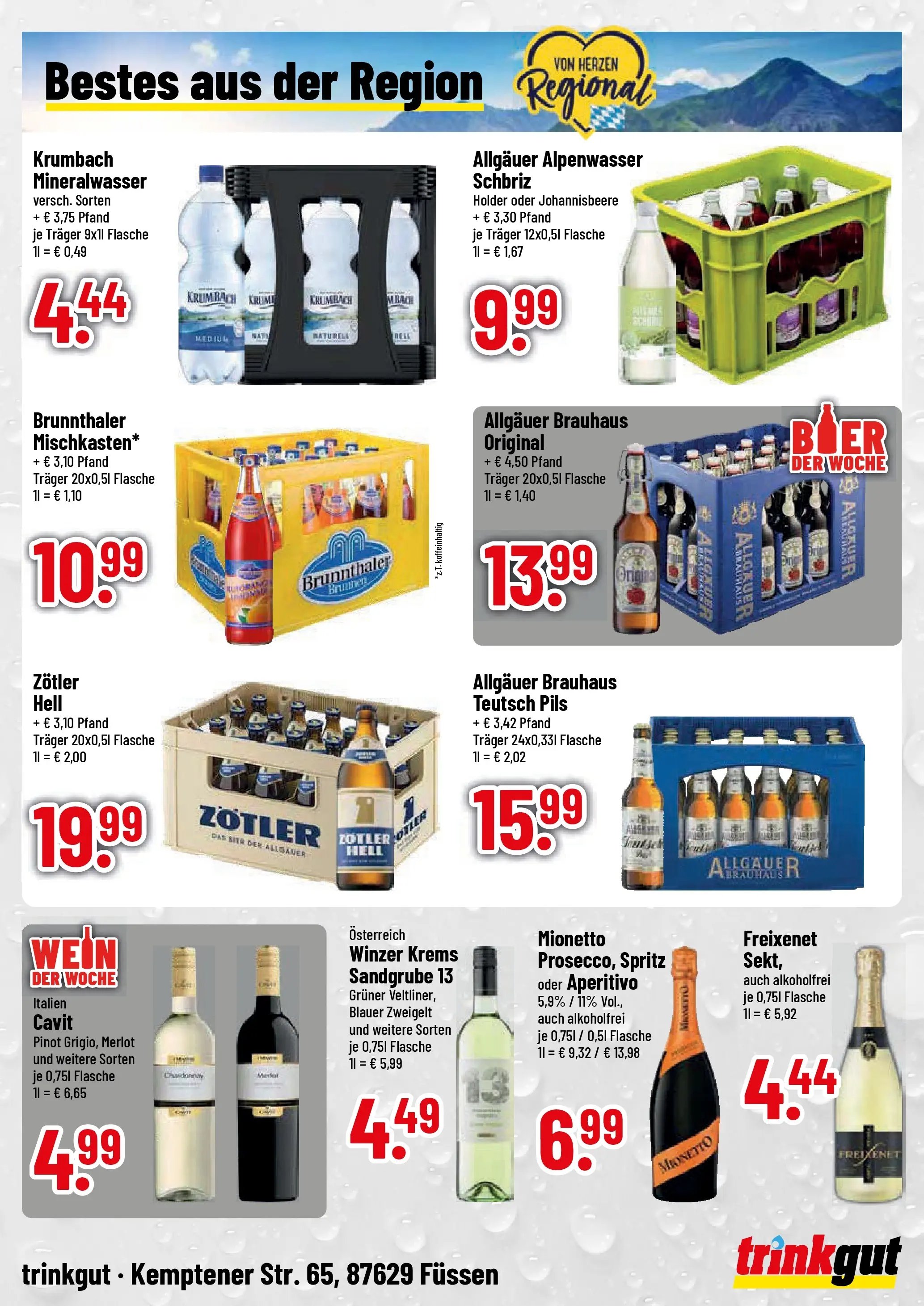 Trinkgut Prospekt Füssen
