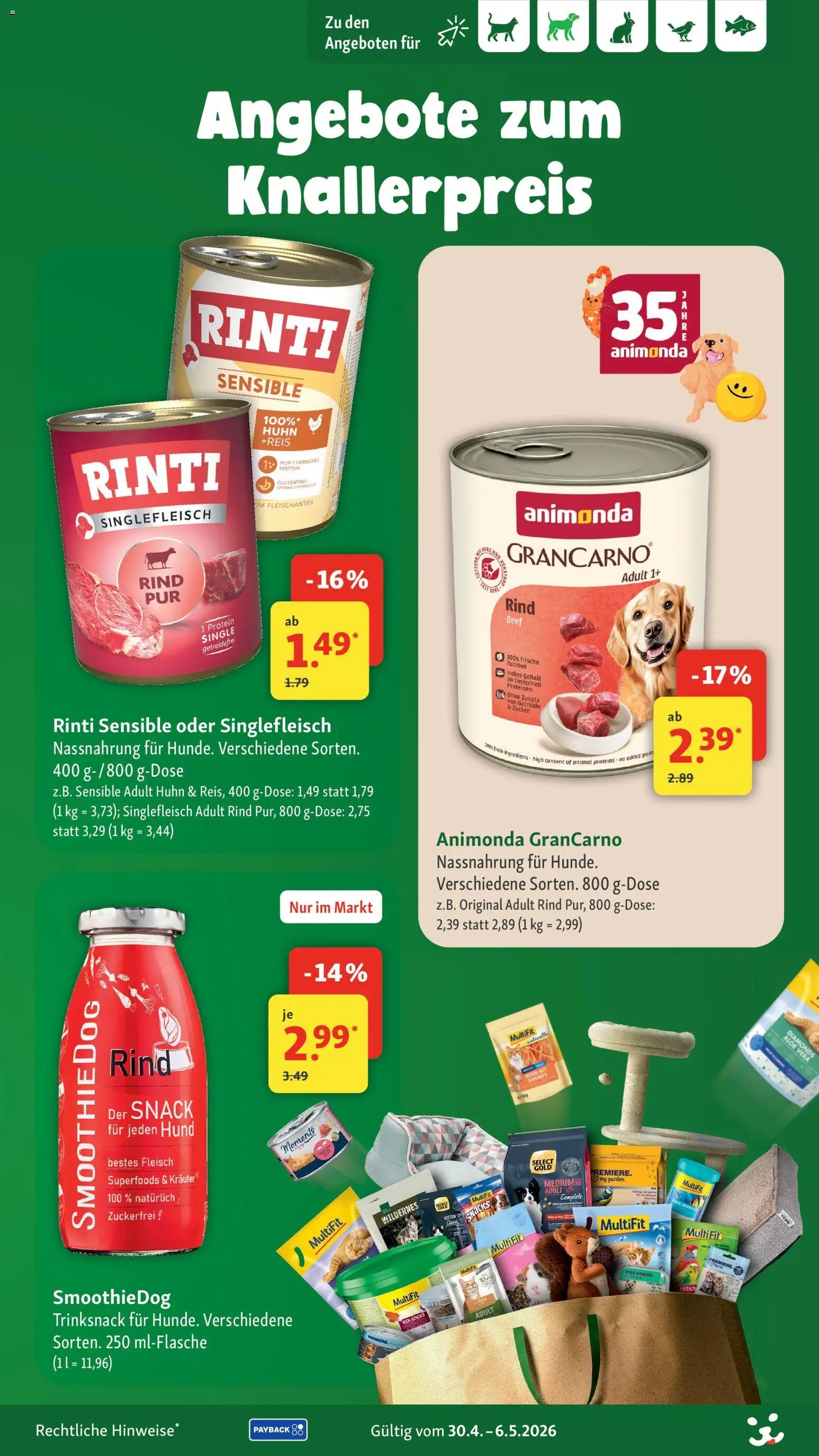 Fressnapf Prospekt 	 (2026-04-30 - 2026-05-06)