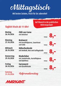 Markant Mittagstisch