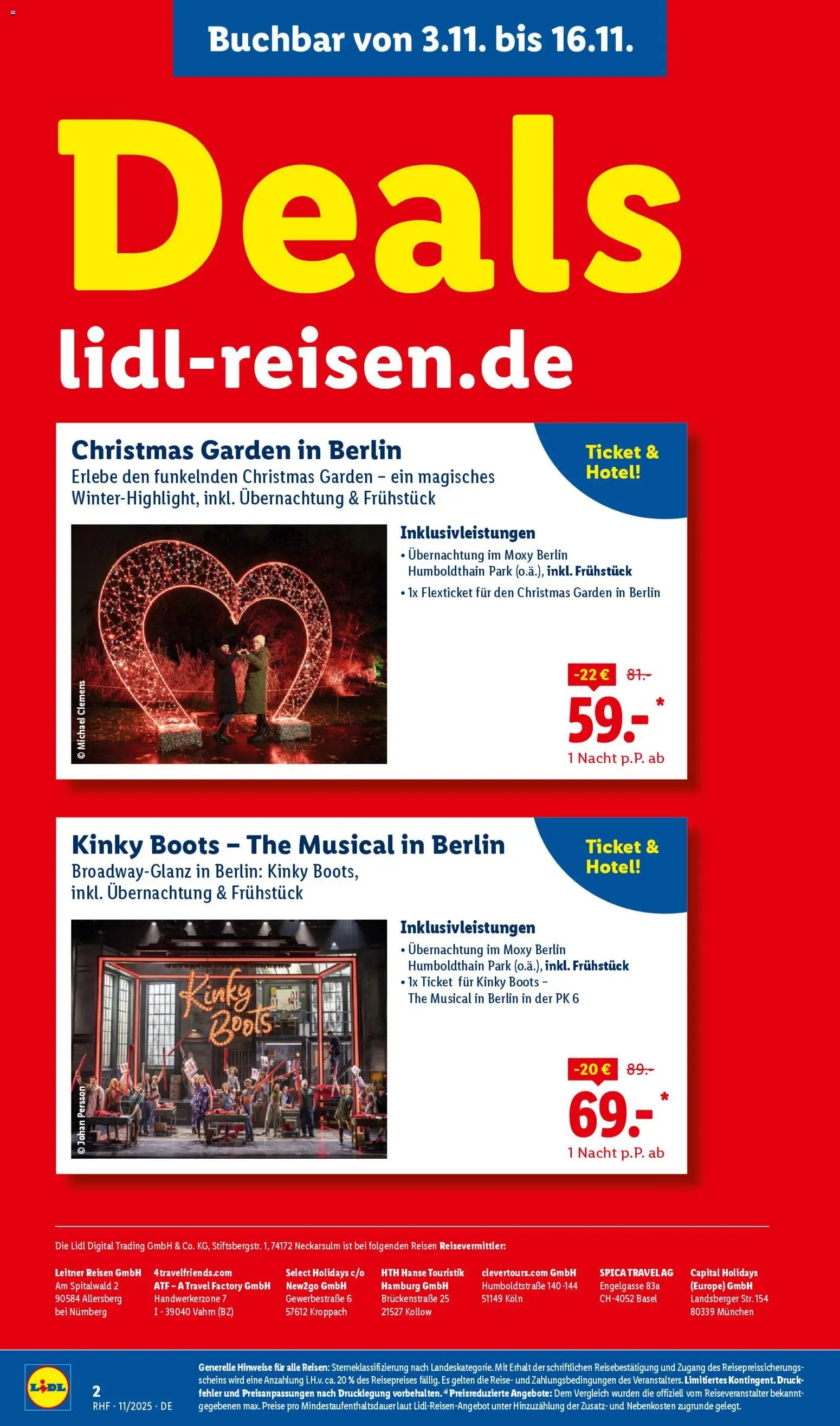Lidl Reisen - Black Friday (2025-10-29 - 2025-11-30)