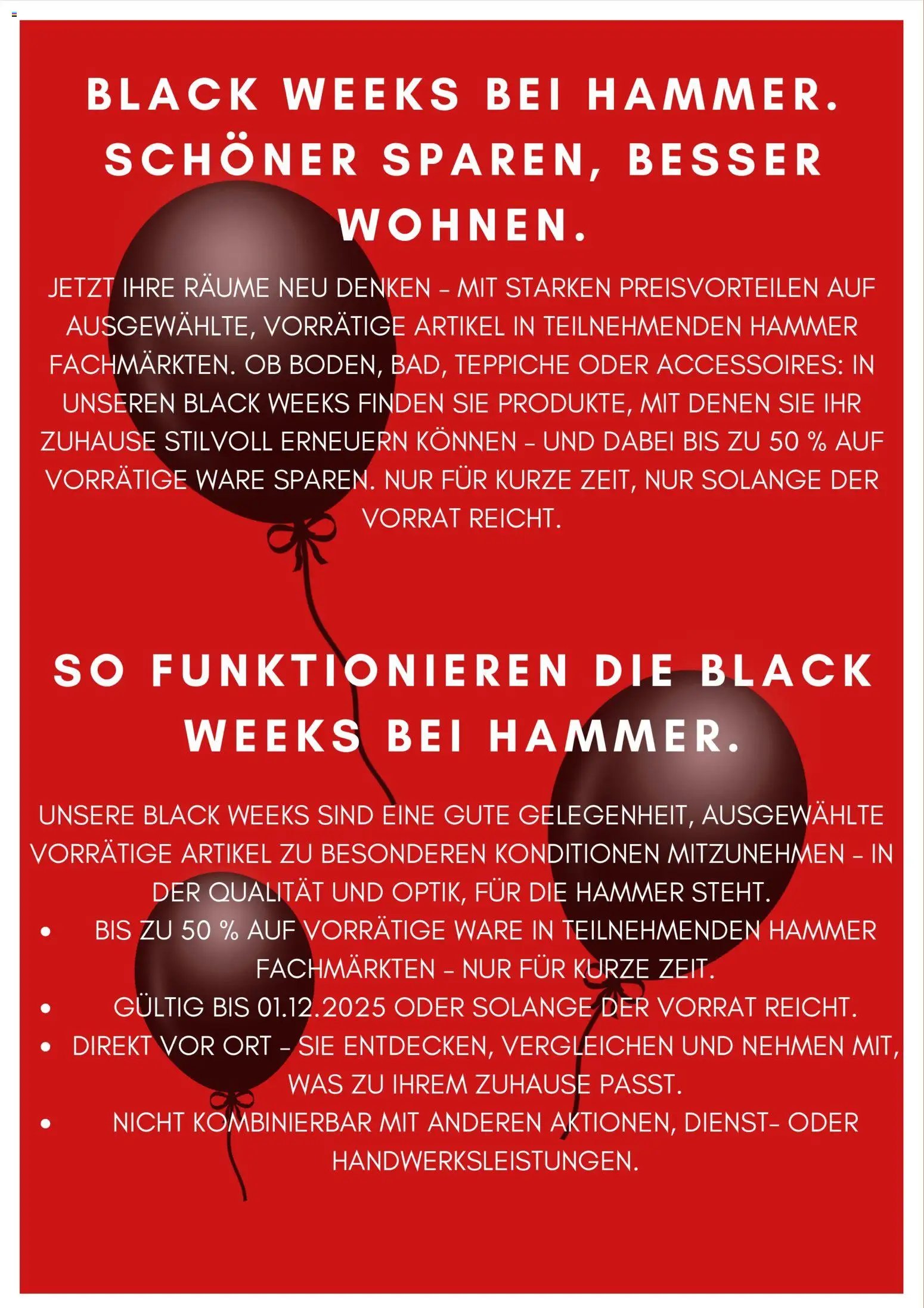 Hammer Zuhause - Black Friday