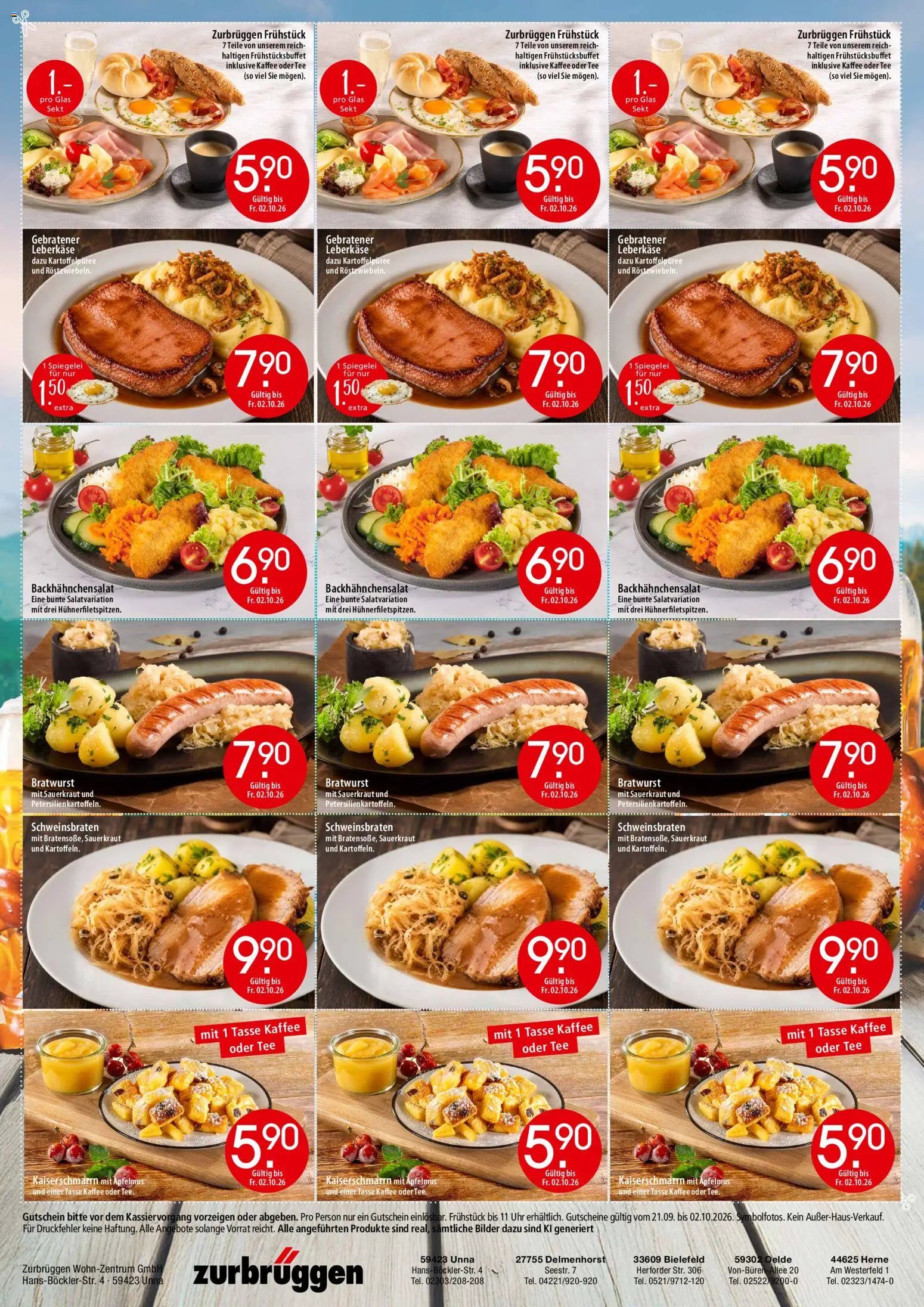 Zurbrüggen Restaurant coupon