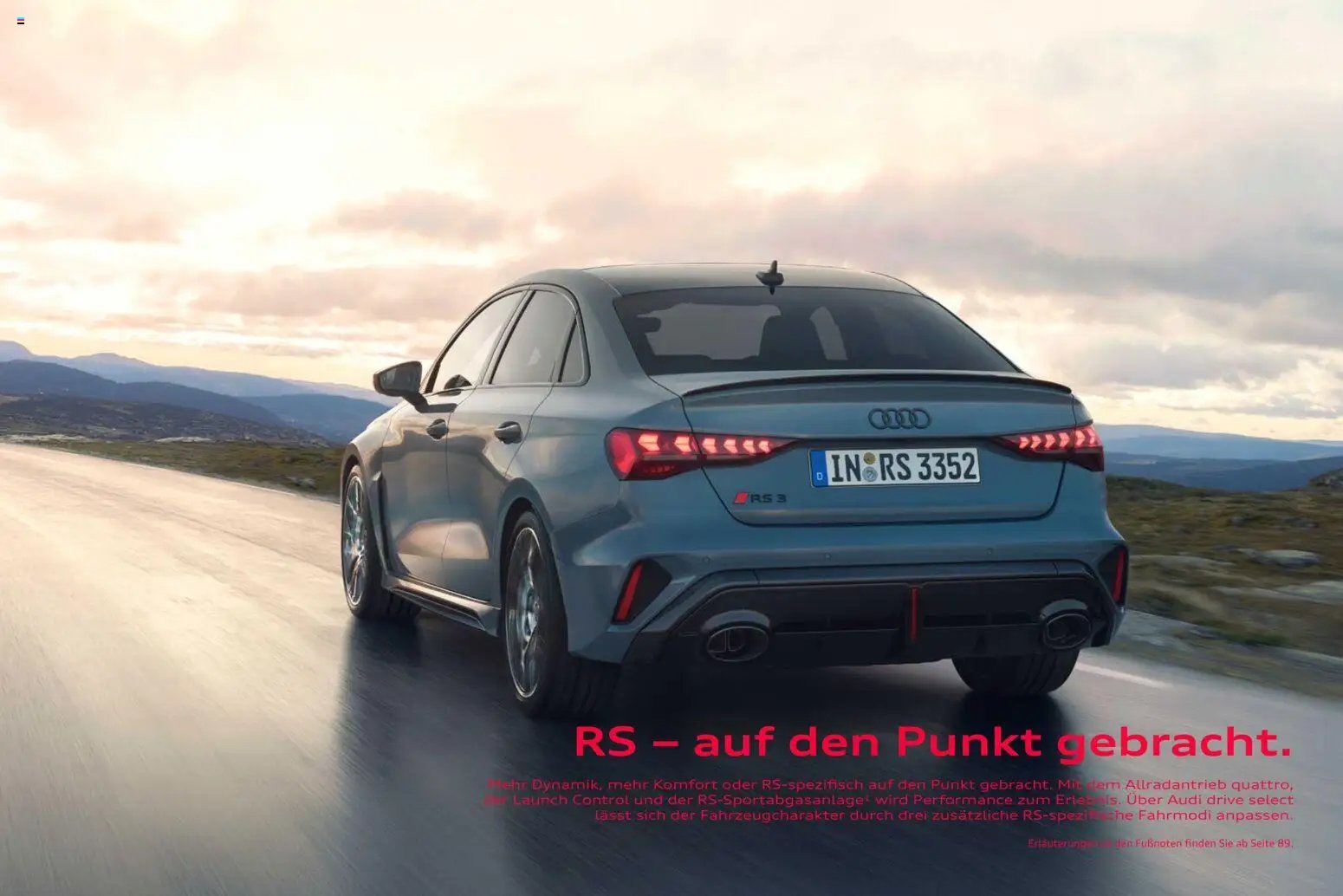 Audi RS 3 Sportback / RS 3 Limousine