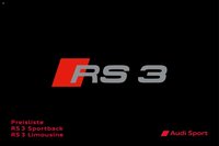 Audi RS 3 Sportback / RS 3 Limousine