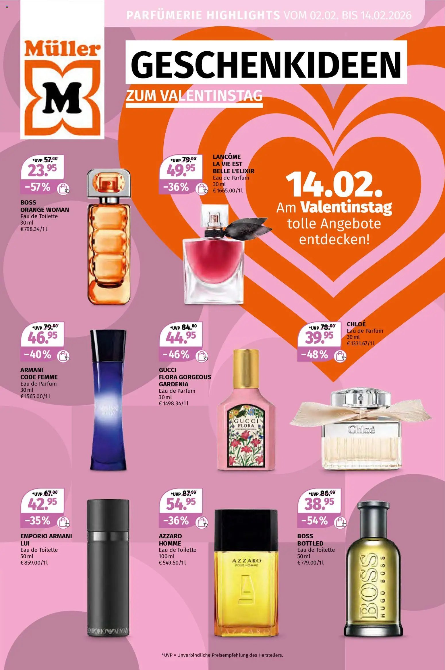 Müller Geschenkideen zum Valentinstag