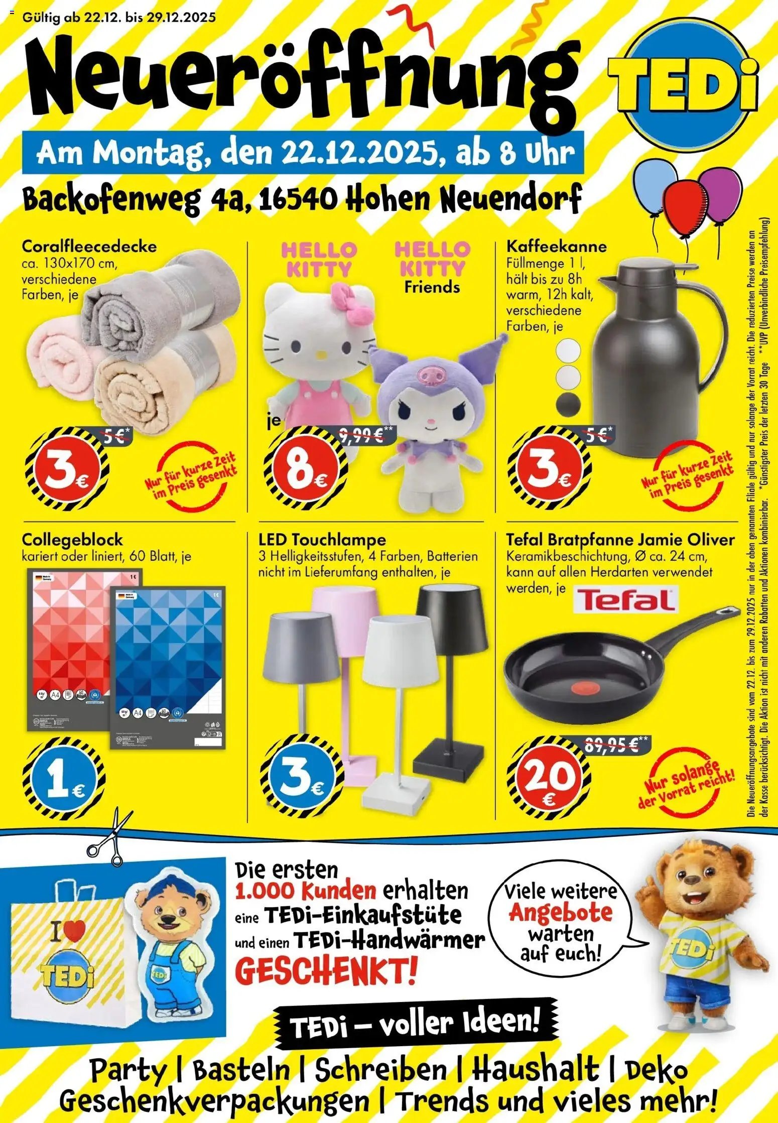 TEDi - Neueröffnung Hohen Neuendorf (2025-12-22 - 2025-12-29)