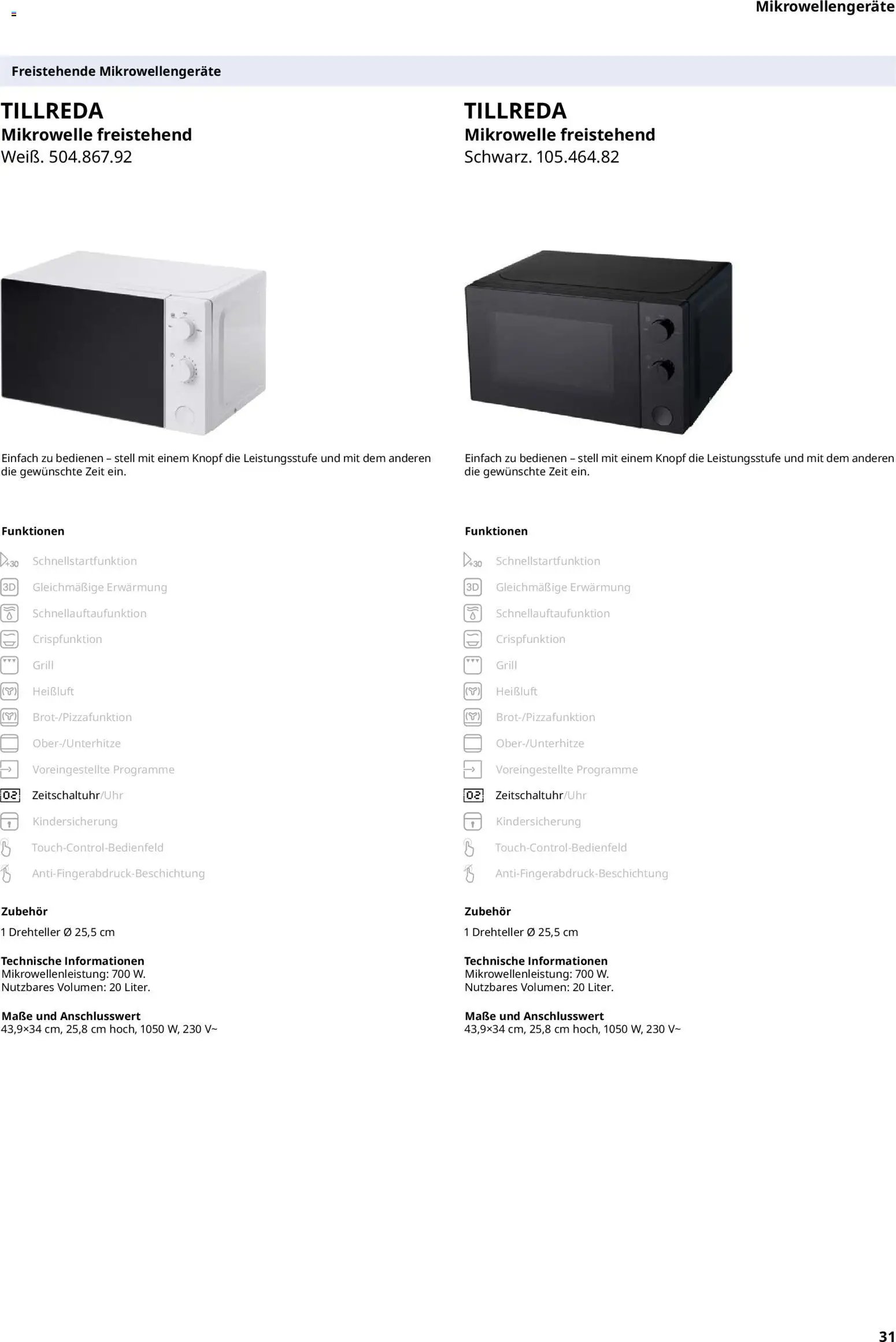 Ikea Elektrogeräte (2026-01-02 - 2026-11-30)