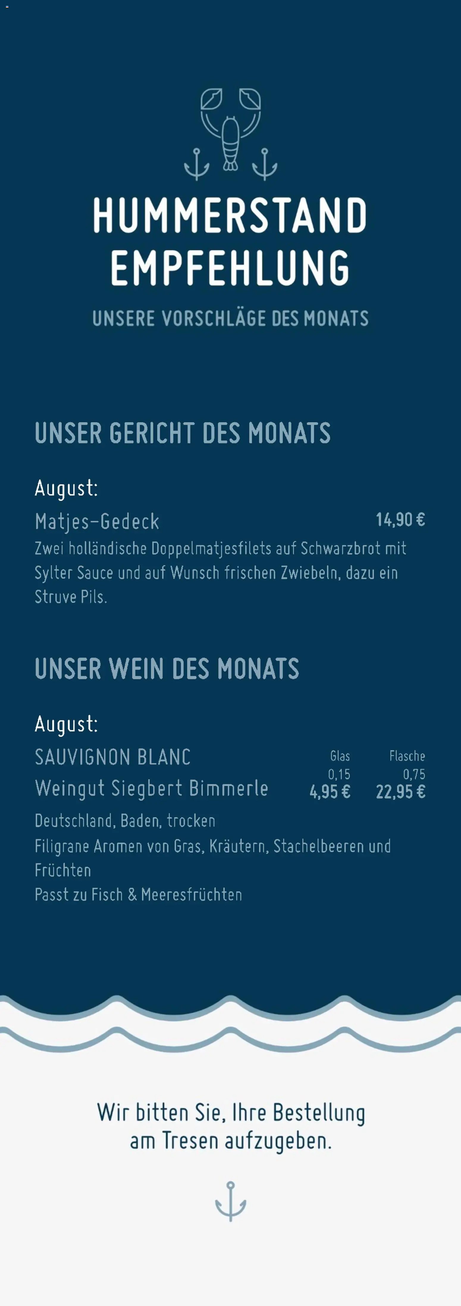 Edeka Struve Hummerstand