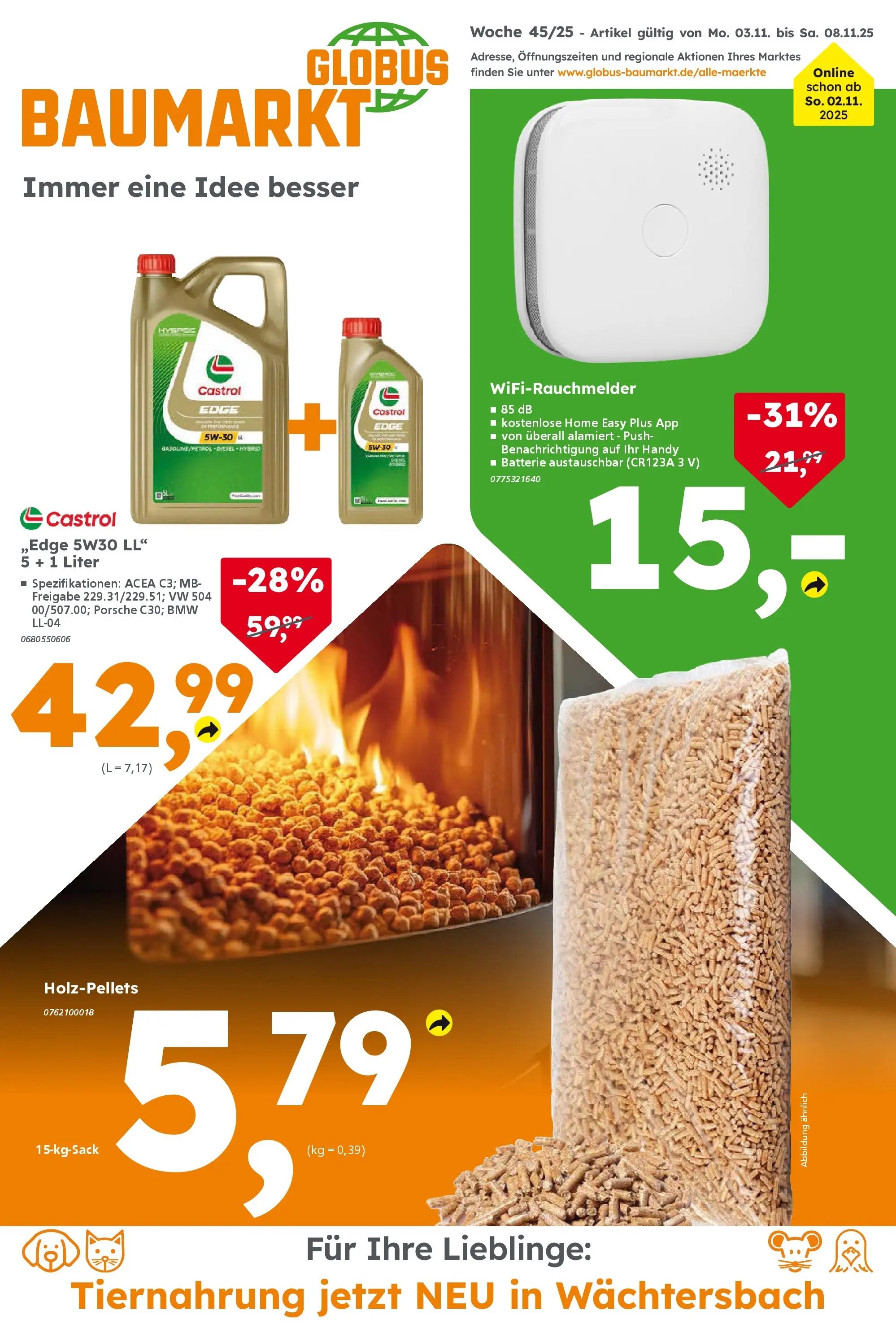 Globus Baumarkt prospekt Wächtersbach	