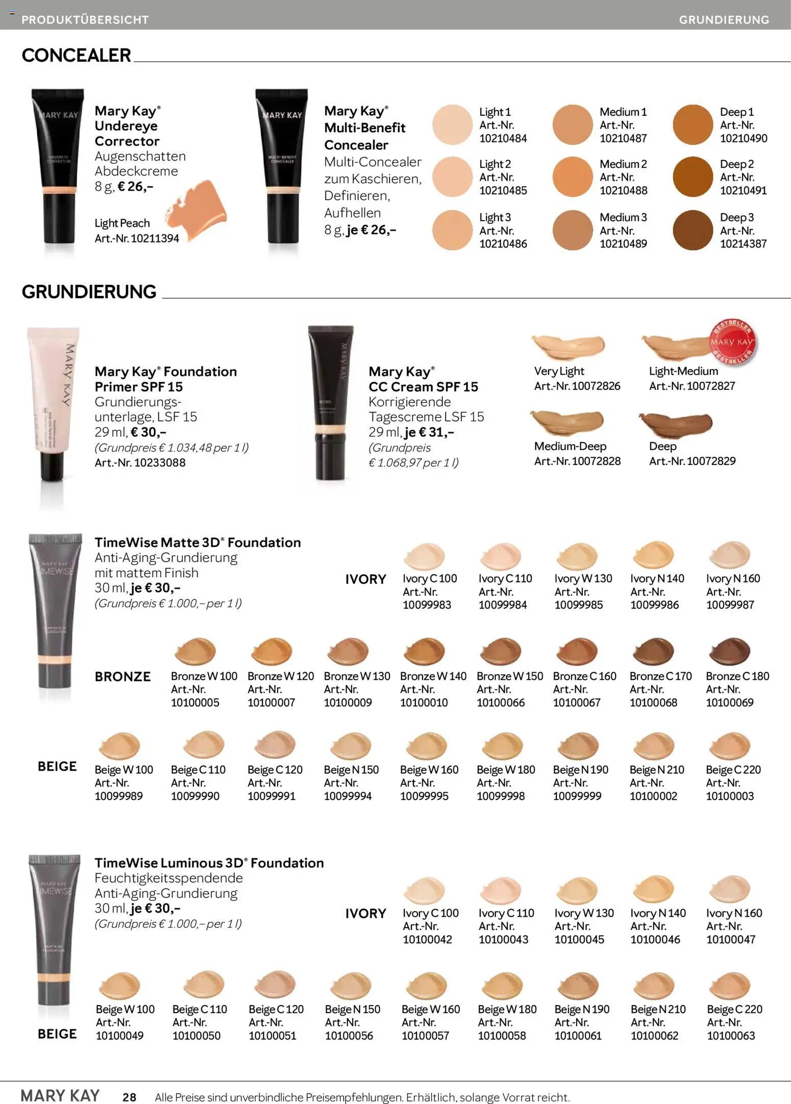 Mary Kay Katalog