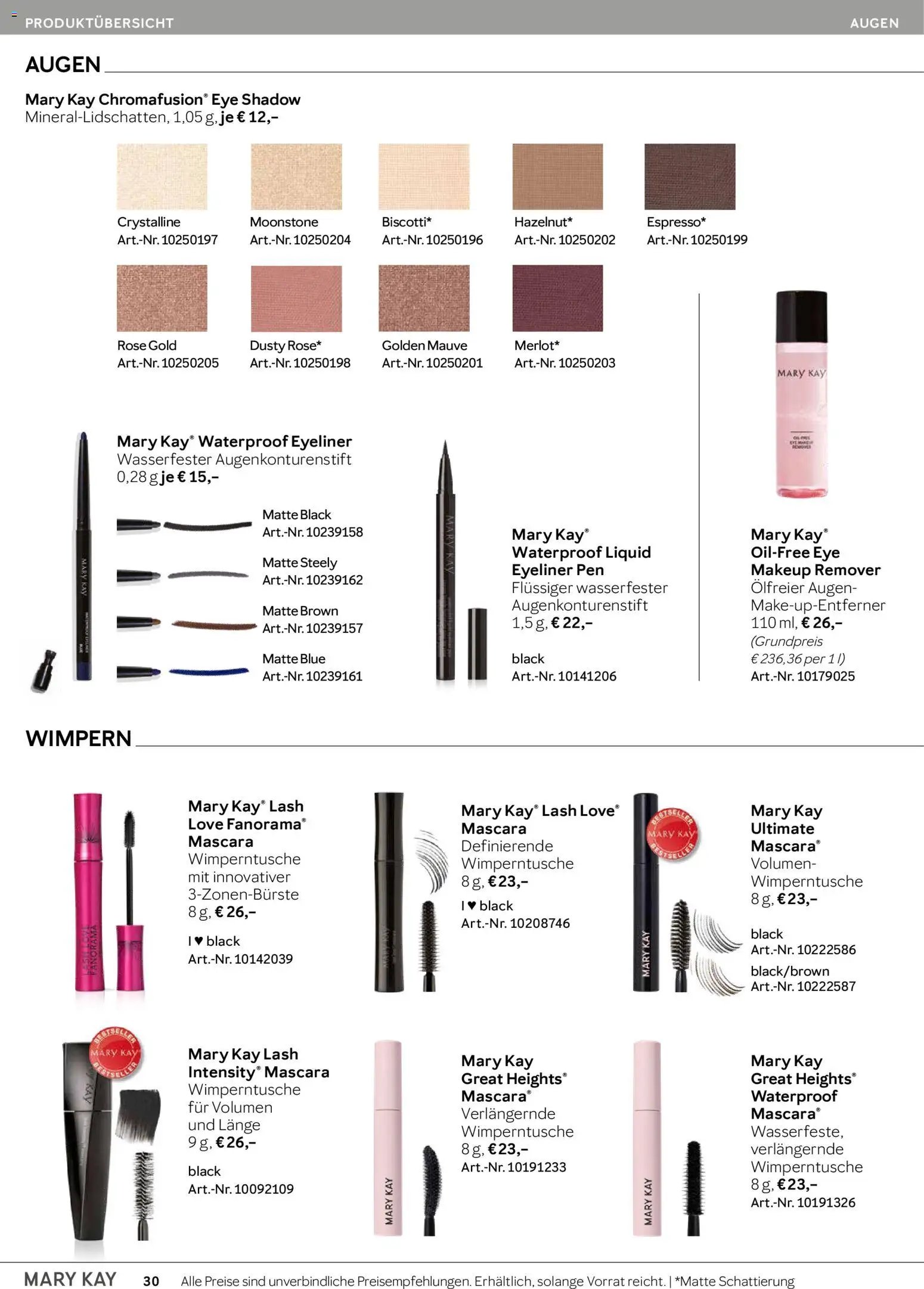 Mary Kay Katalog