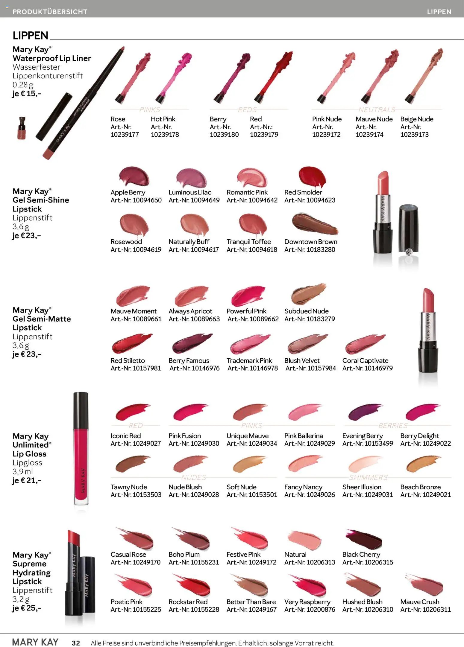 Mary Kay Katalog