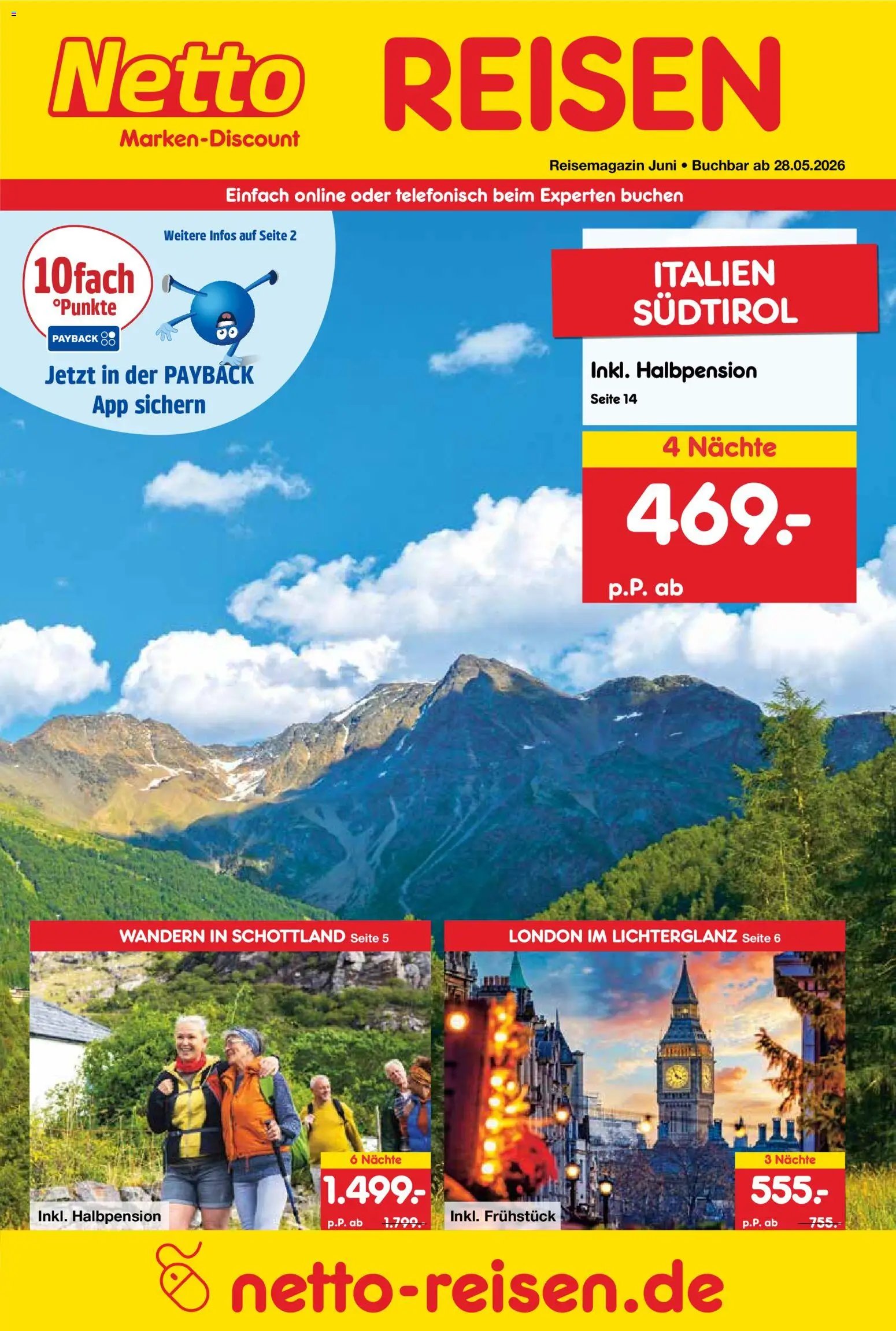 Netto Reisen Prospekt 	
