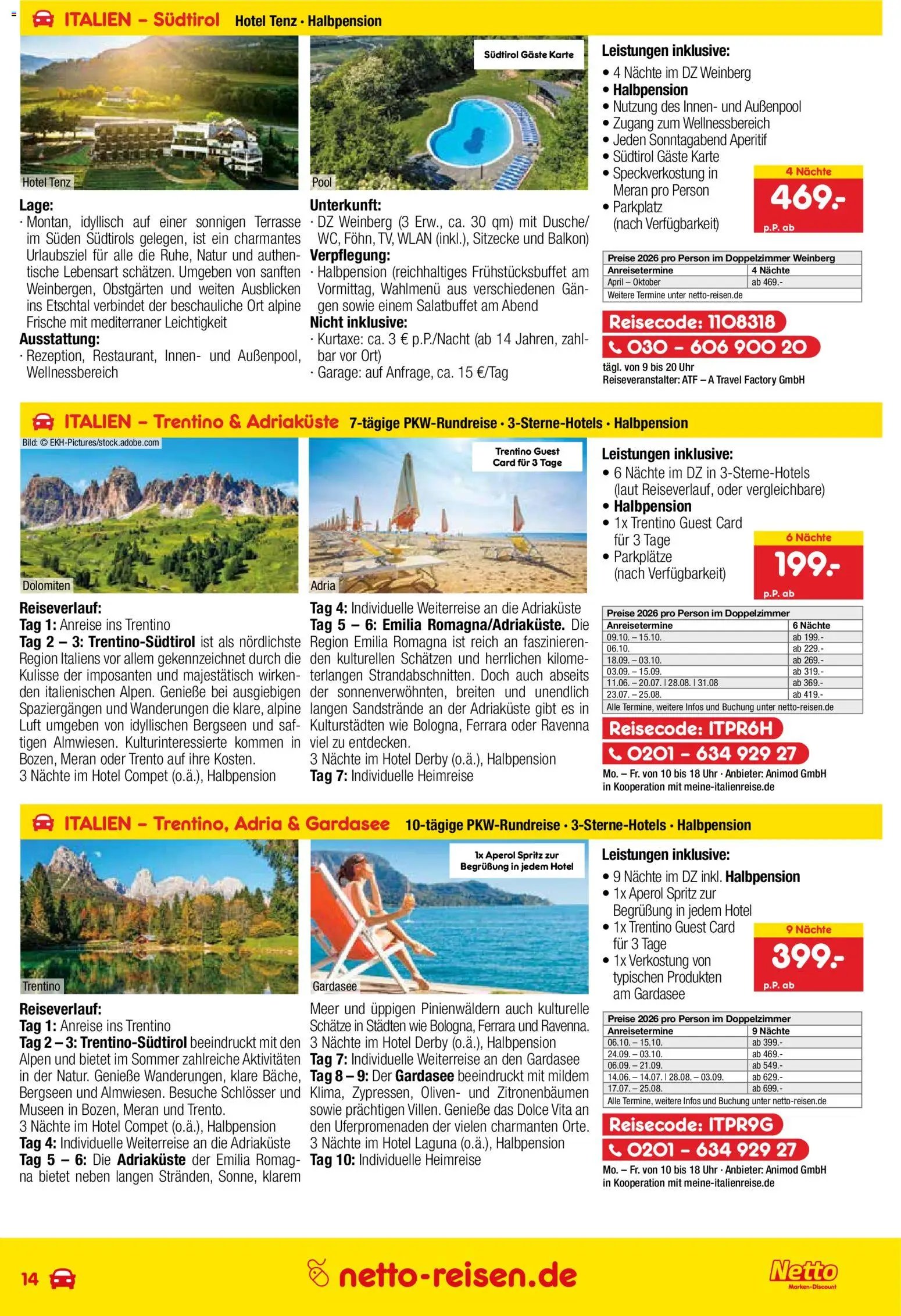 Netto Reisen Prospekt 	