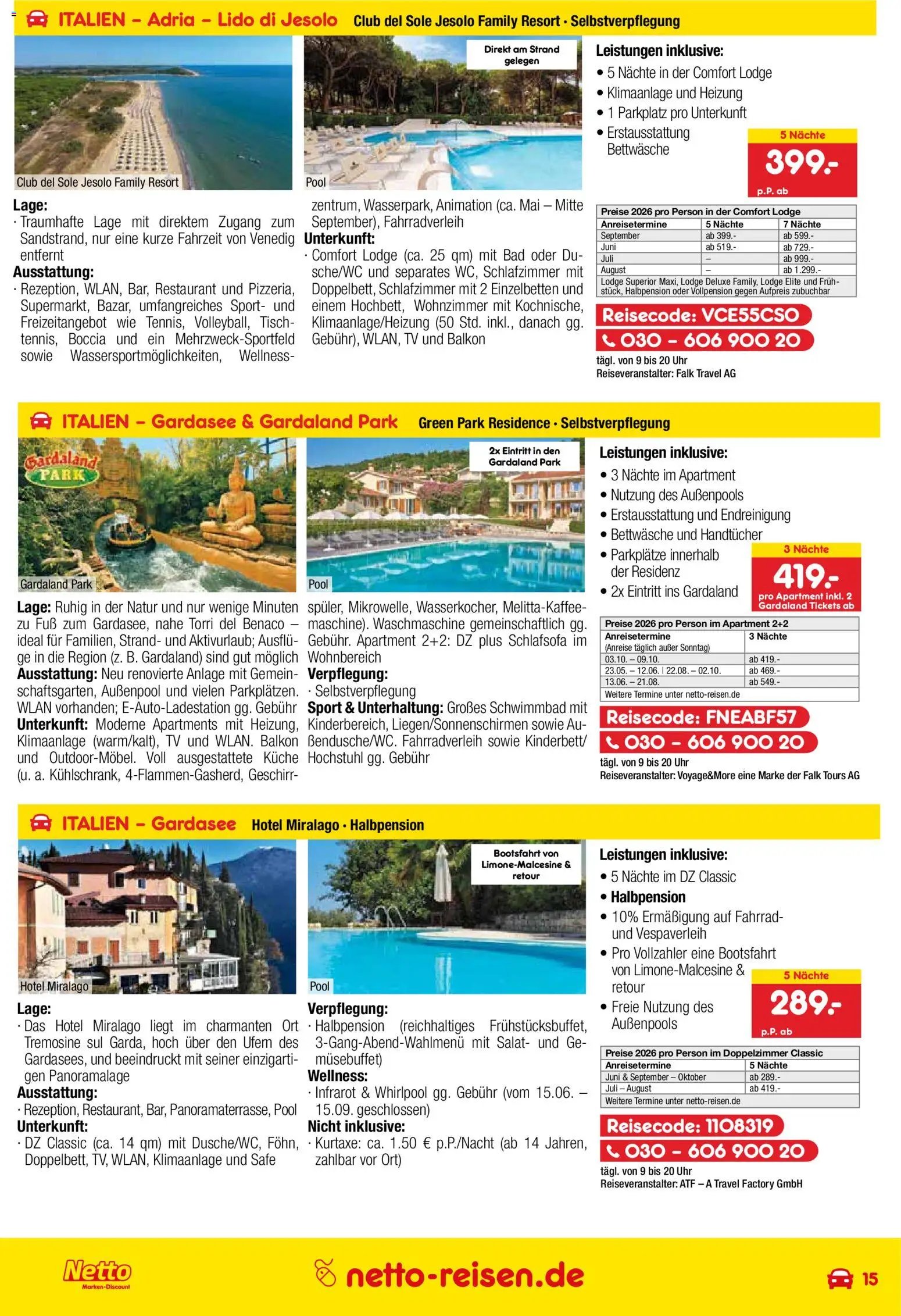 Netto Reisen Prospekt 	