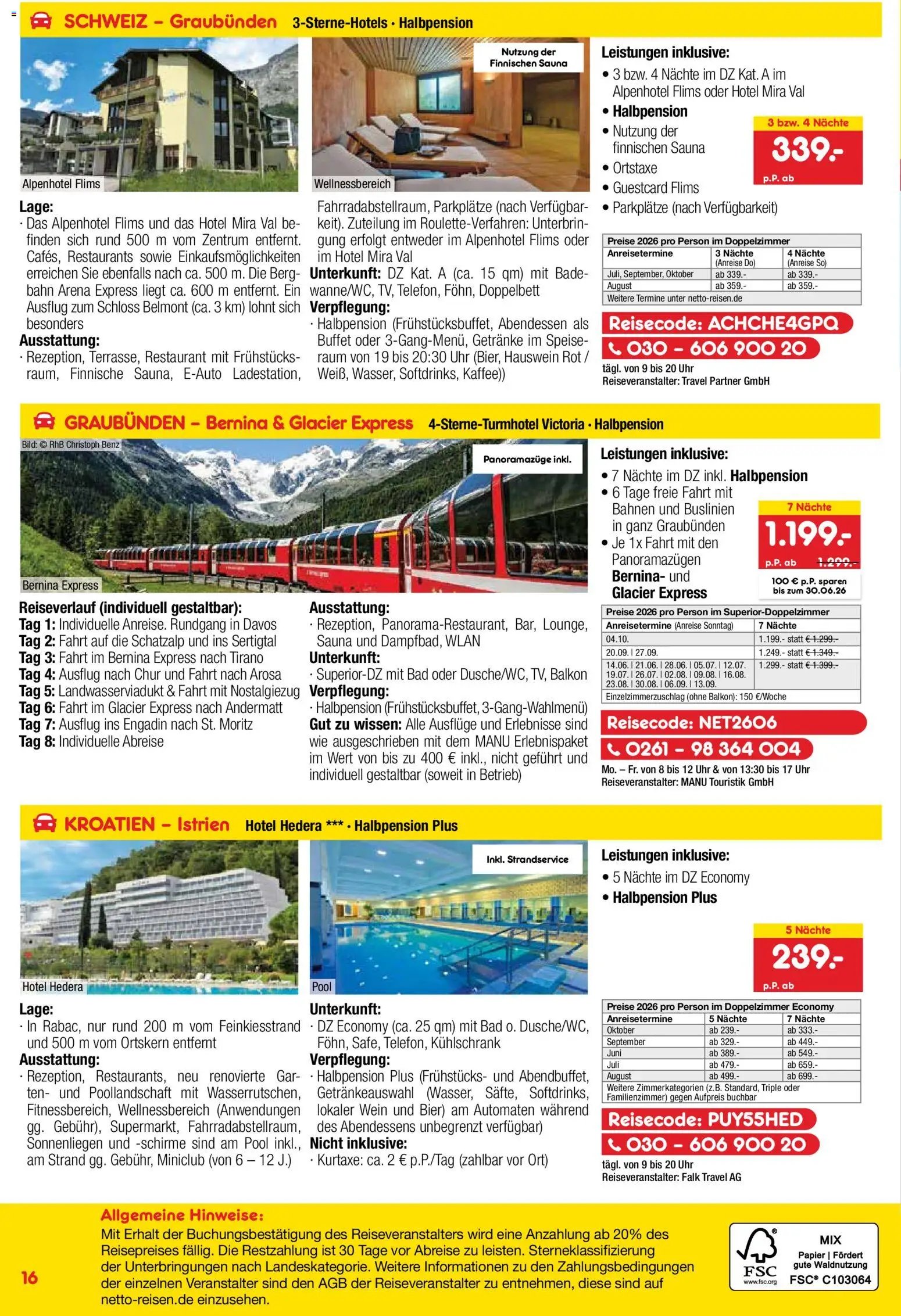 Netto Reisen Prospekt 	