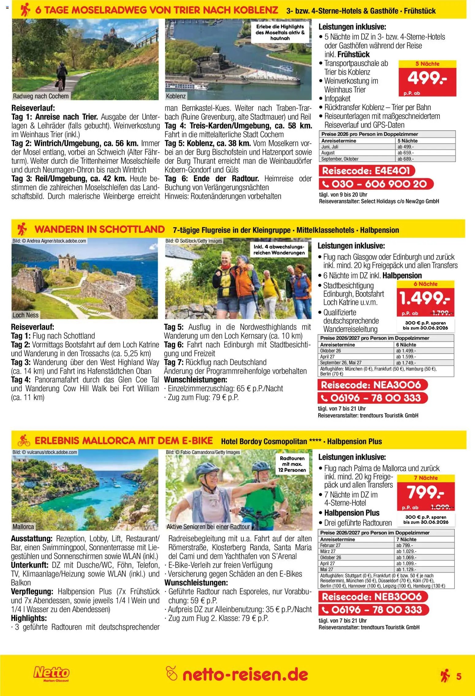 Netto Reisen Prospekt 	