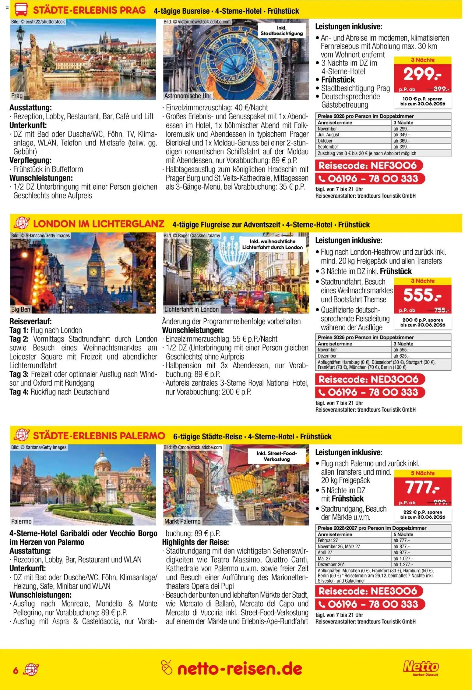 Netto Reisen Prospekt 	