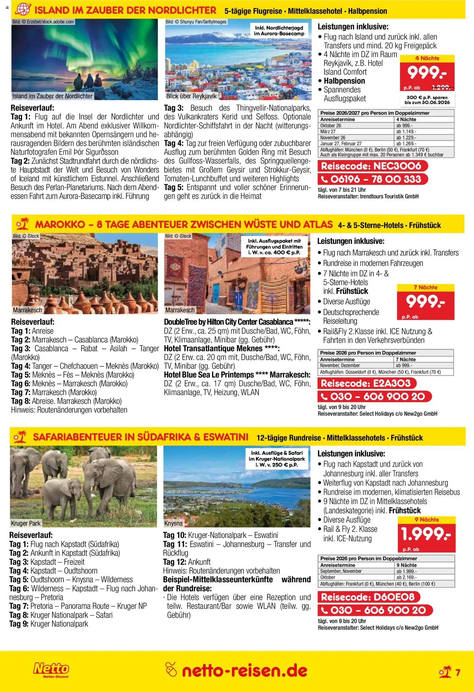Netto Reisen Prospekt 	