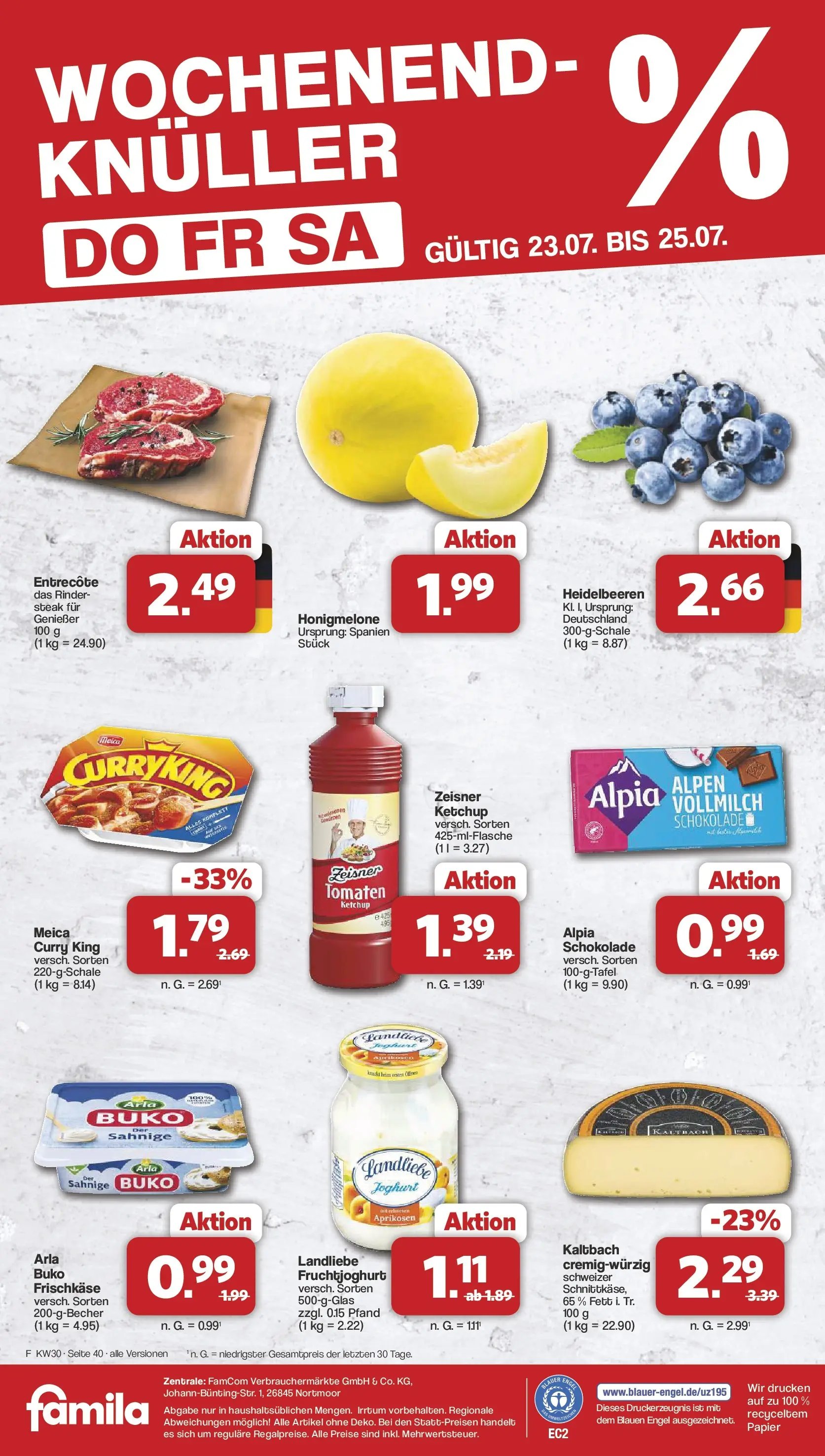 Famila Nordwest Wochenangebote
