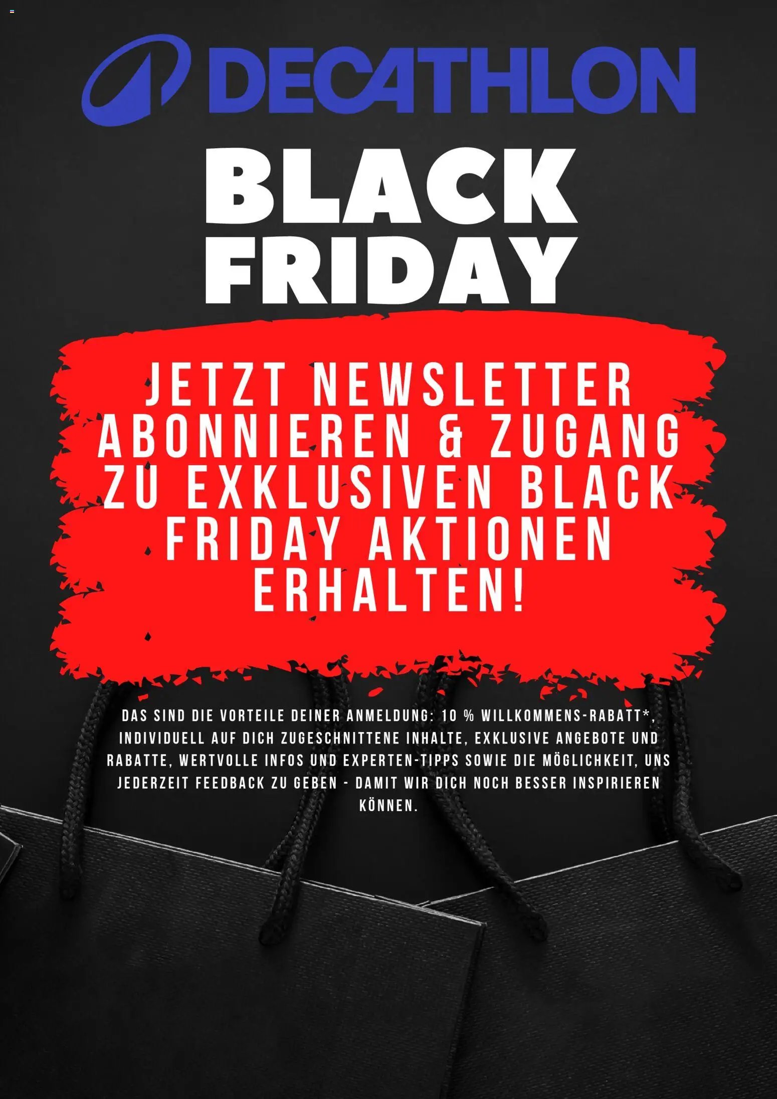 Decathlon - Black Friday - Ankündigung