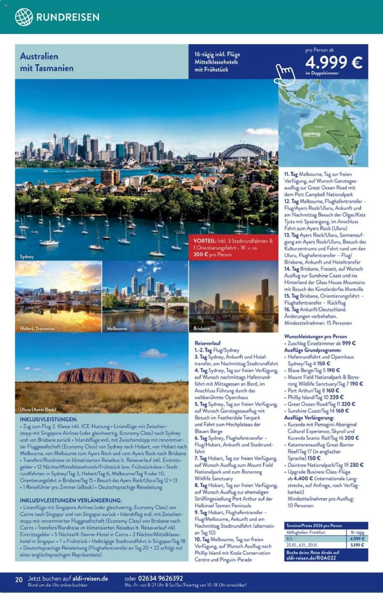 Aldi Reisen Prospekt 	 (2026-01-01 - 2026-01-30)