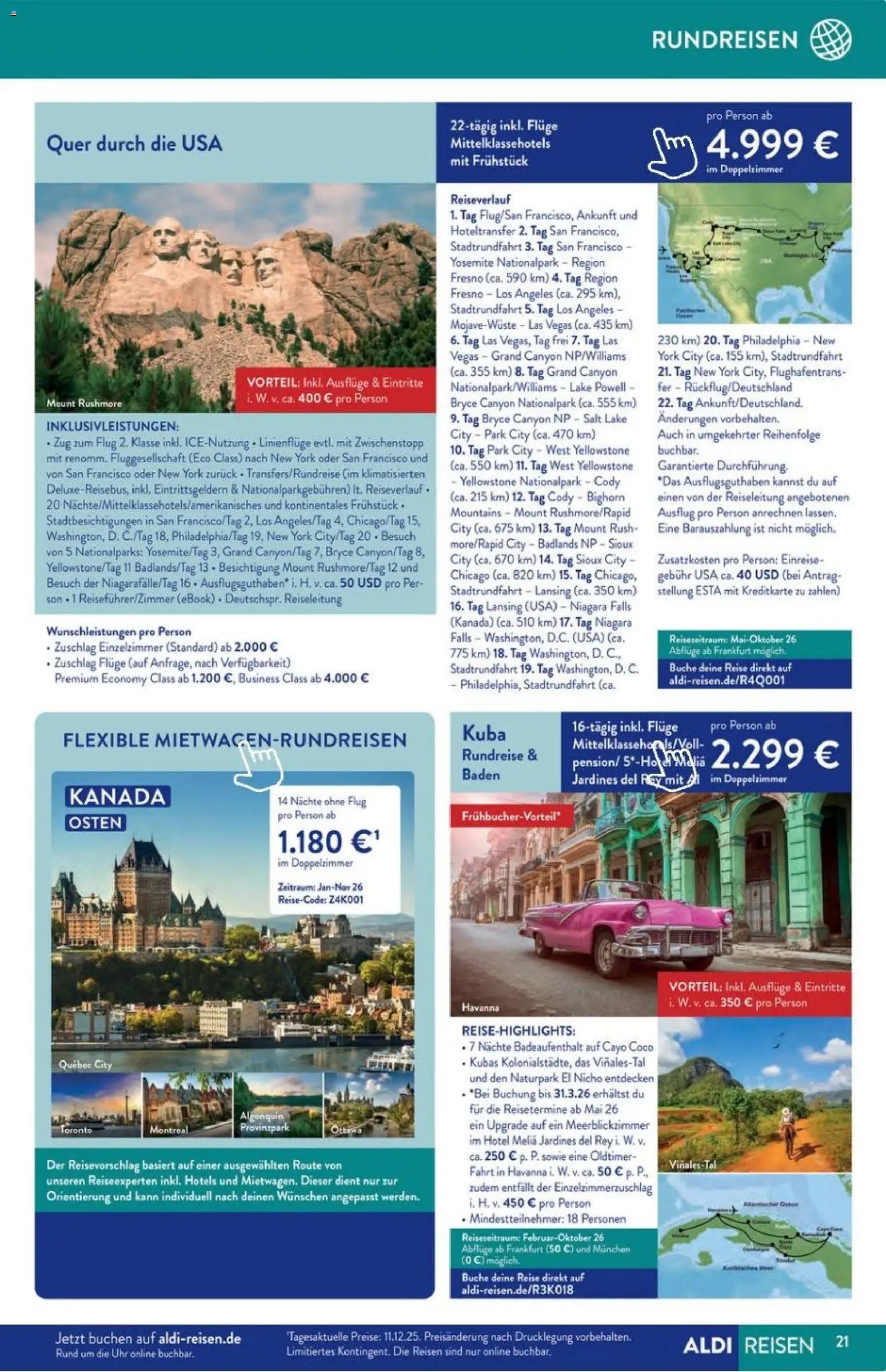 Aldi Reisen Prospekt 	 (2026-01-01 - 2026-01-30)
