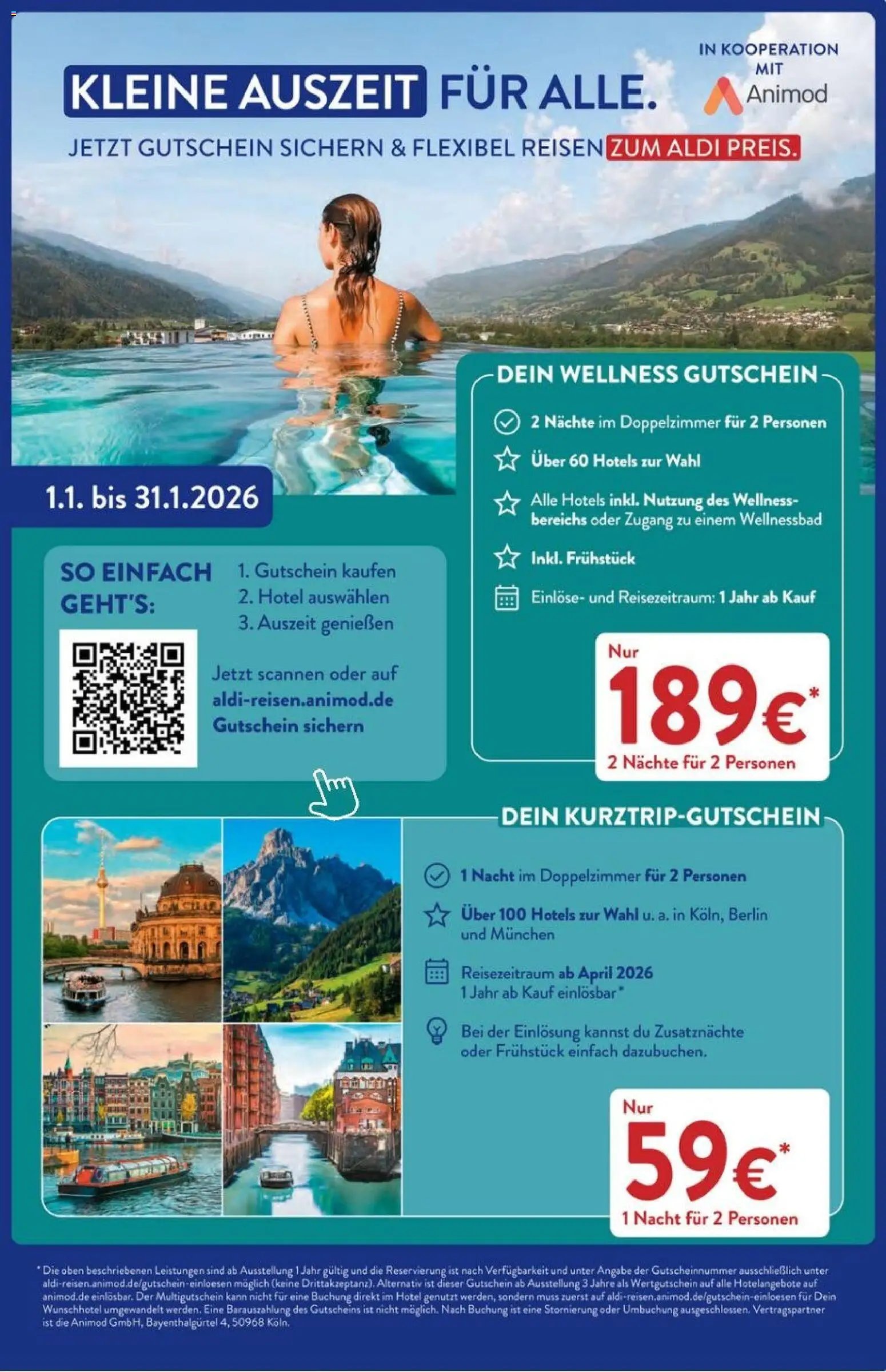 Aldi Reisen Prospekt 	 (2026-01-01 - 2026-01-30)