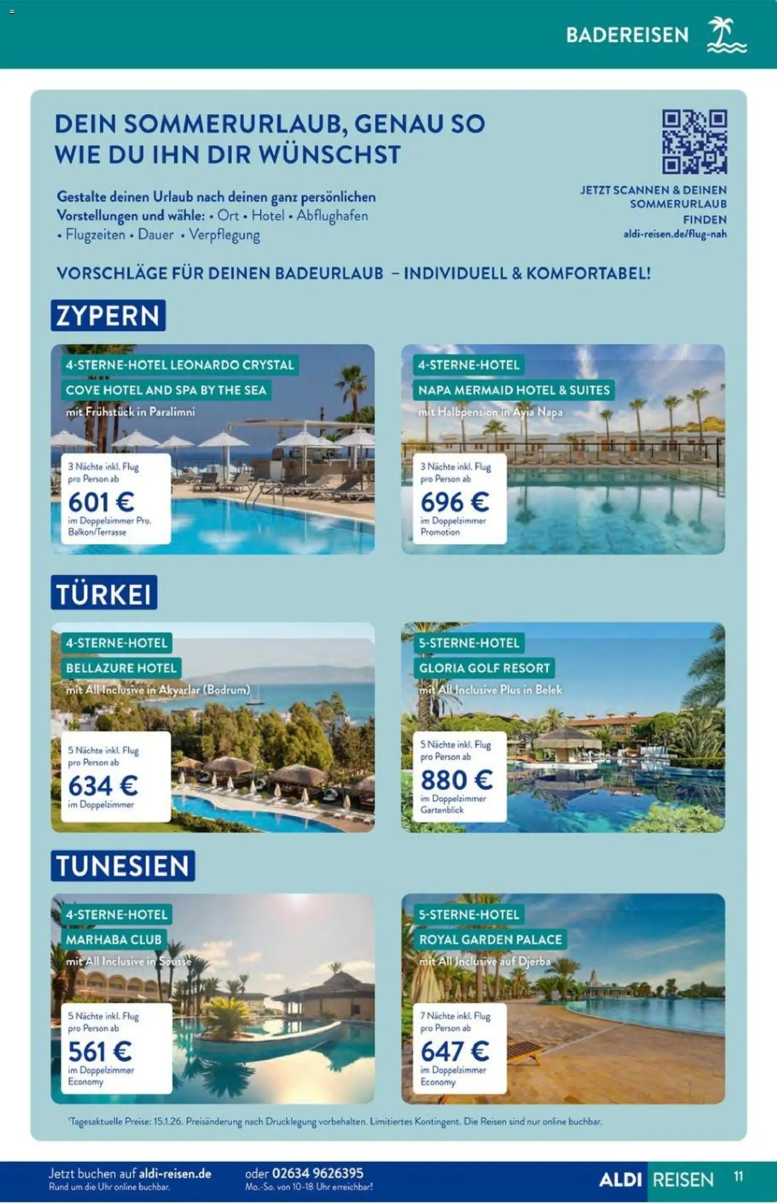 Aldi Reisen Prospekt 	