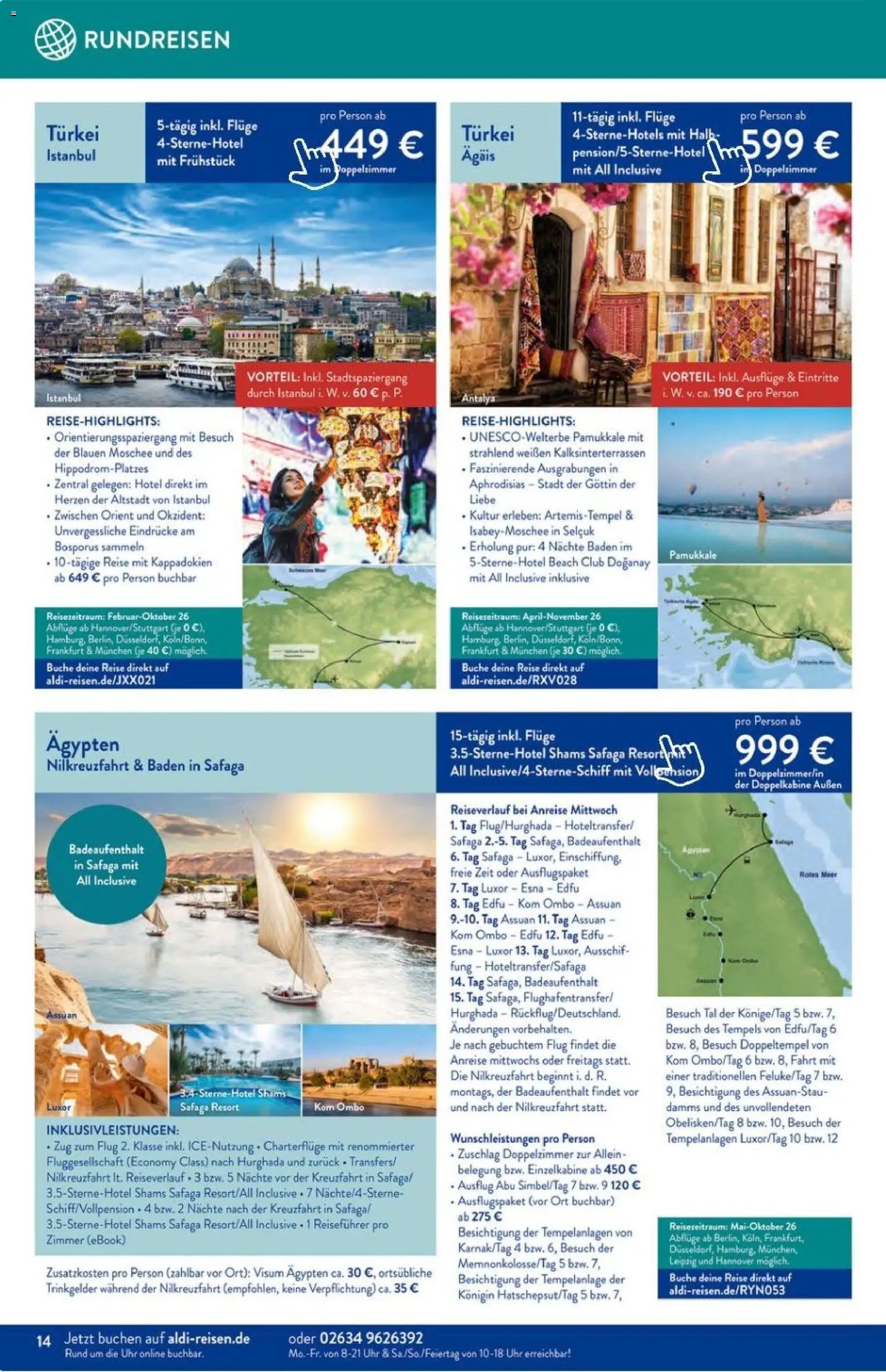 Aldi Reisen Prospekt 	