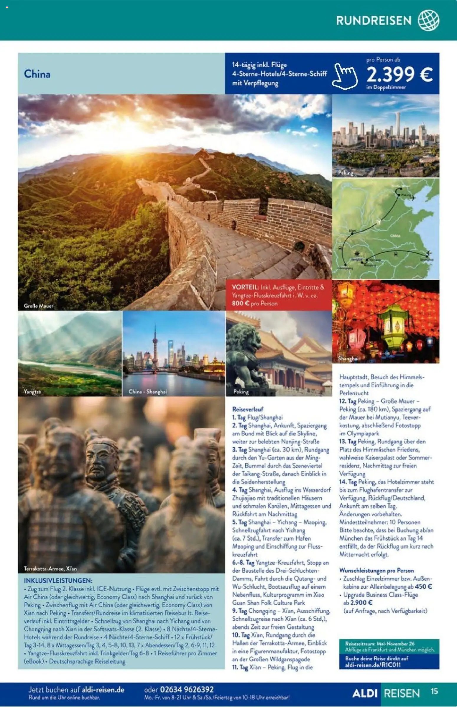 Aldi Reisen Prospekt 	