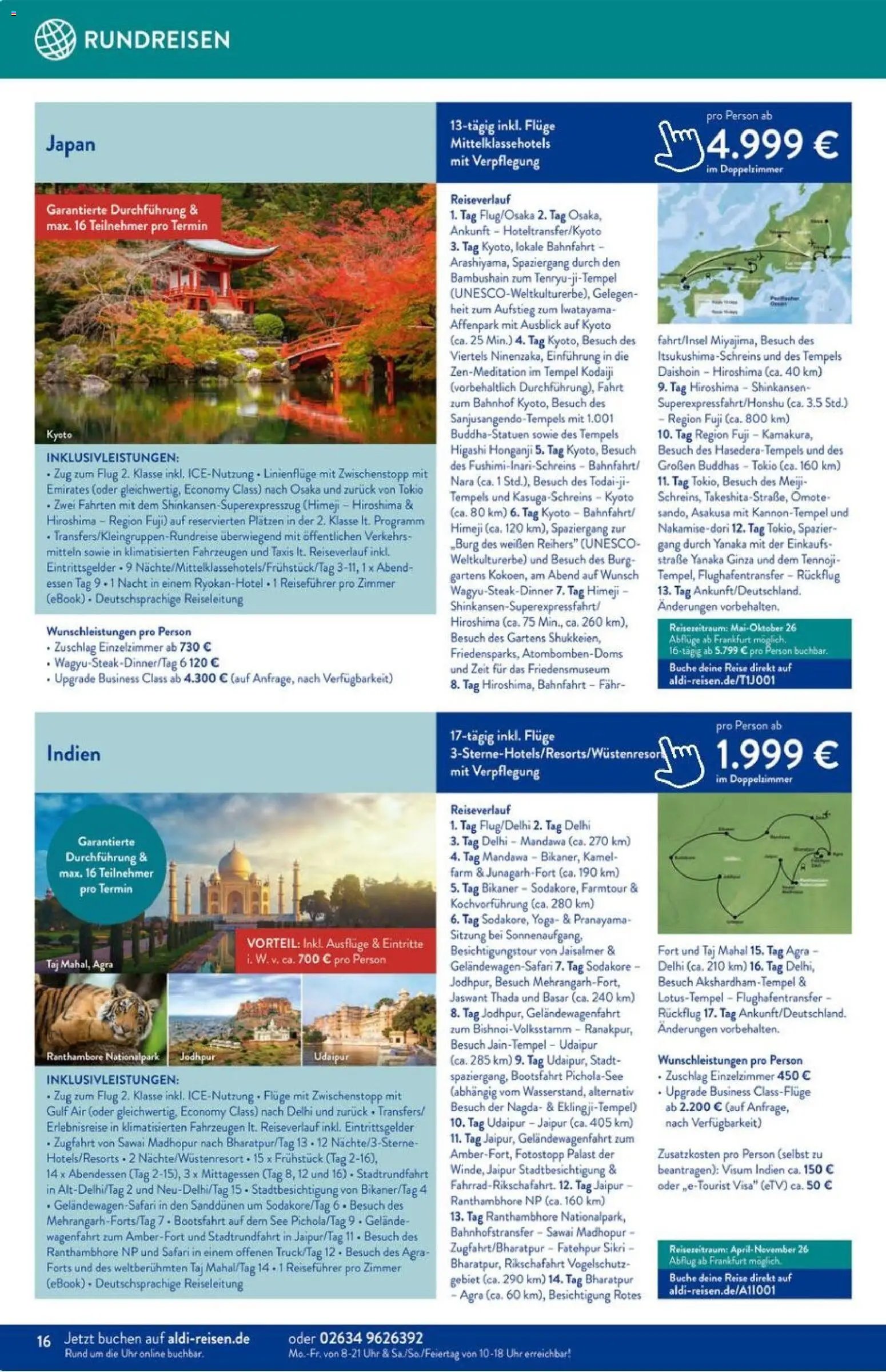 Aldi Reisen Prospekt 	