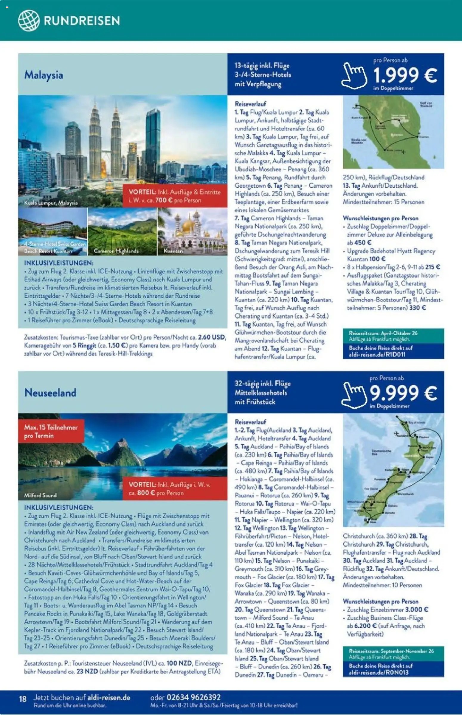 Aldi Reisen Prospekt 	