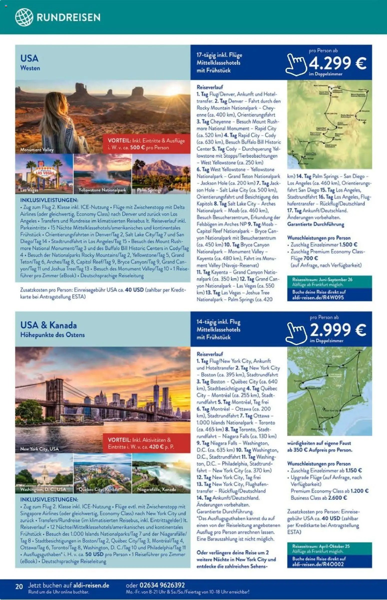 Aldi Reisen Prospekt 	