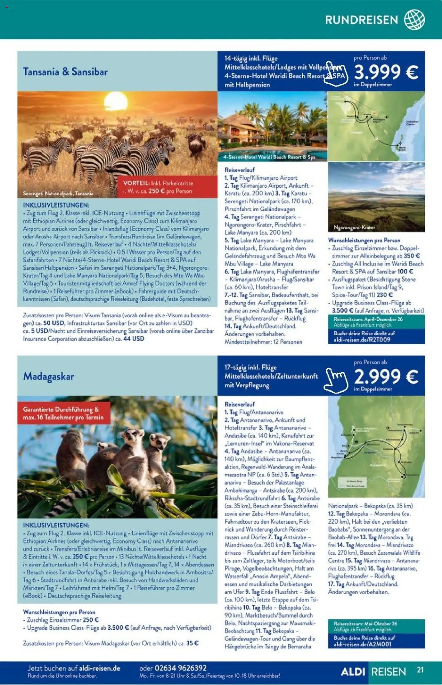 Aldi Reisen Prospekt 	